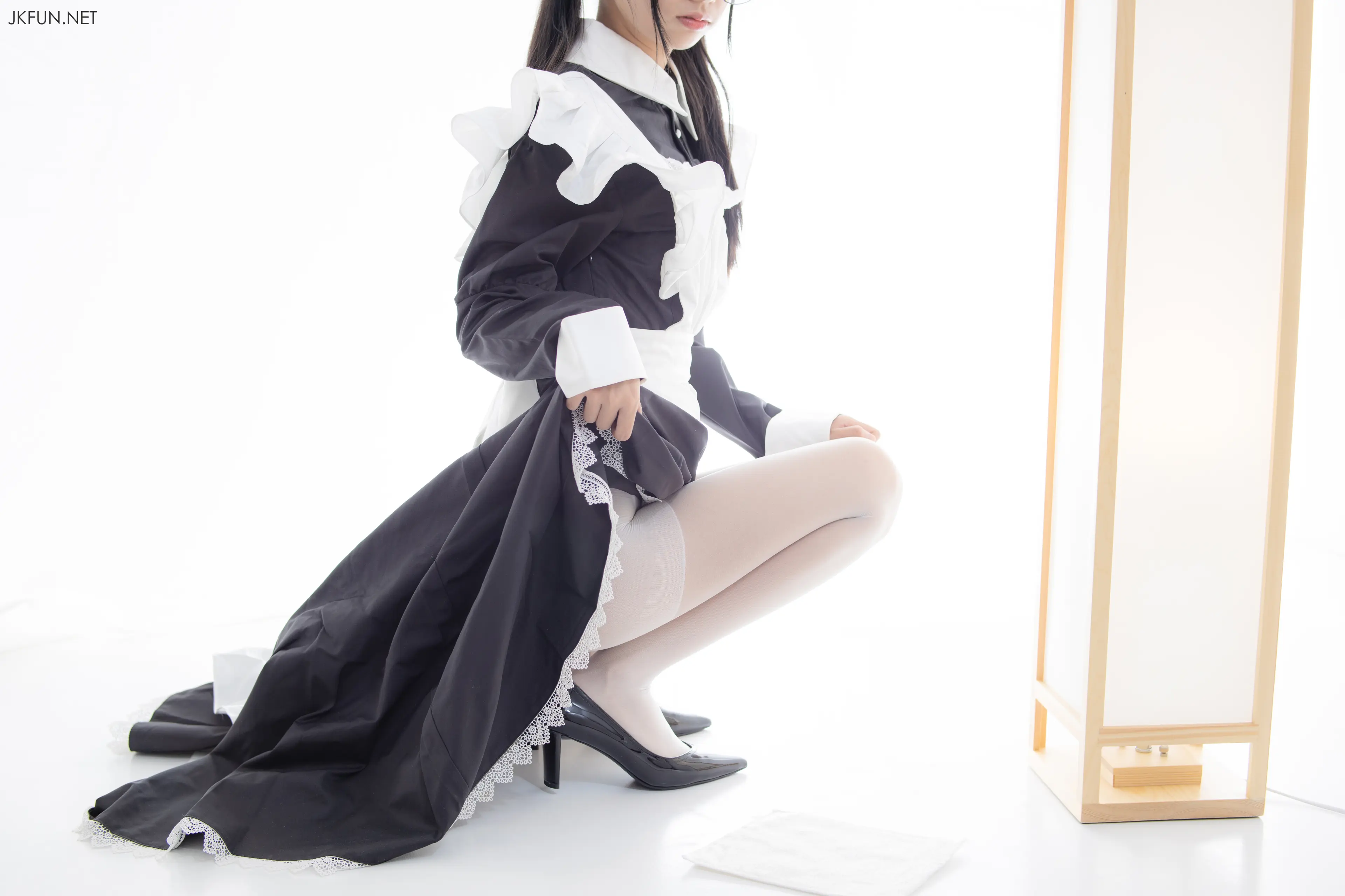 森萝财团 JKFUN 小梓 15D超薄白丝 [127P]