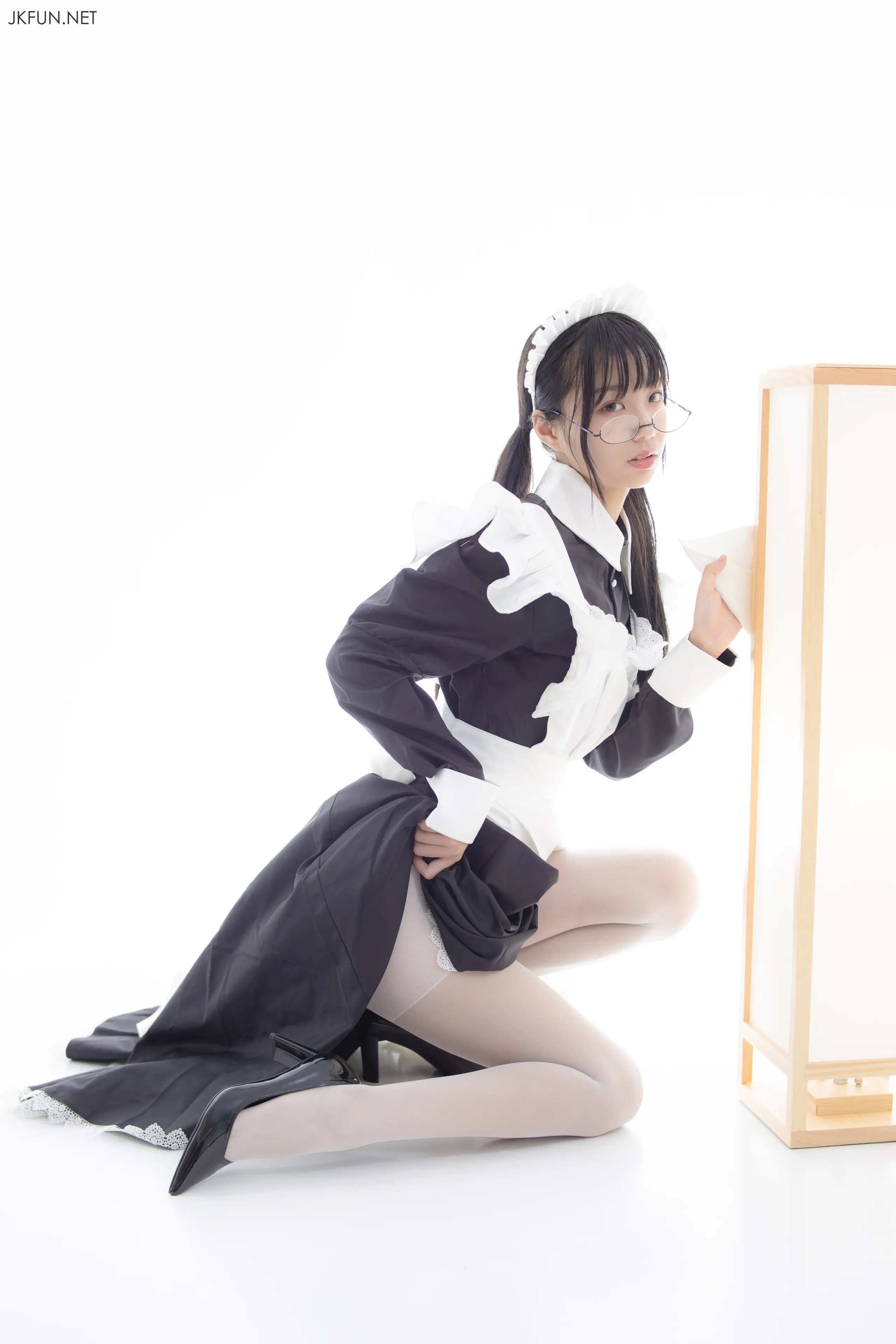 森萝财团 JKFUN 小梓 15D超薄白丝 [127P]