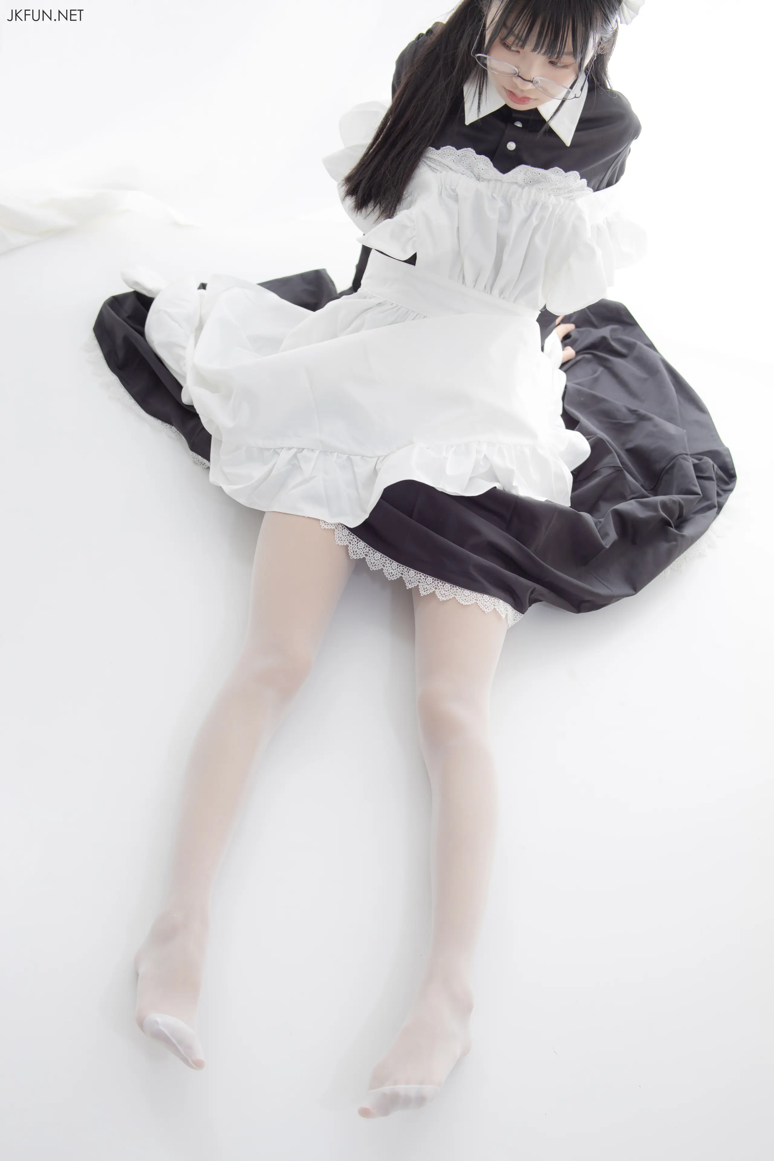 森萝财团 JKFUN 小梓 15D超薄白丝 [127P]