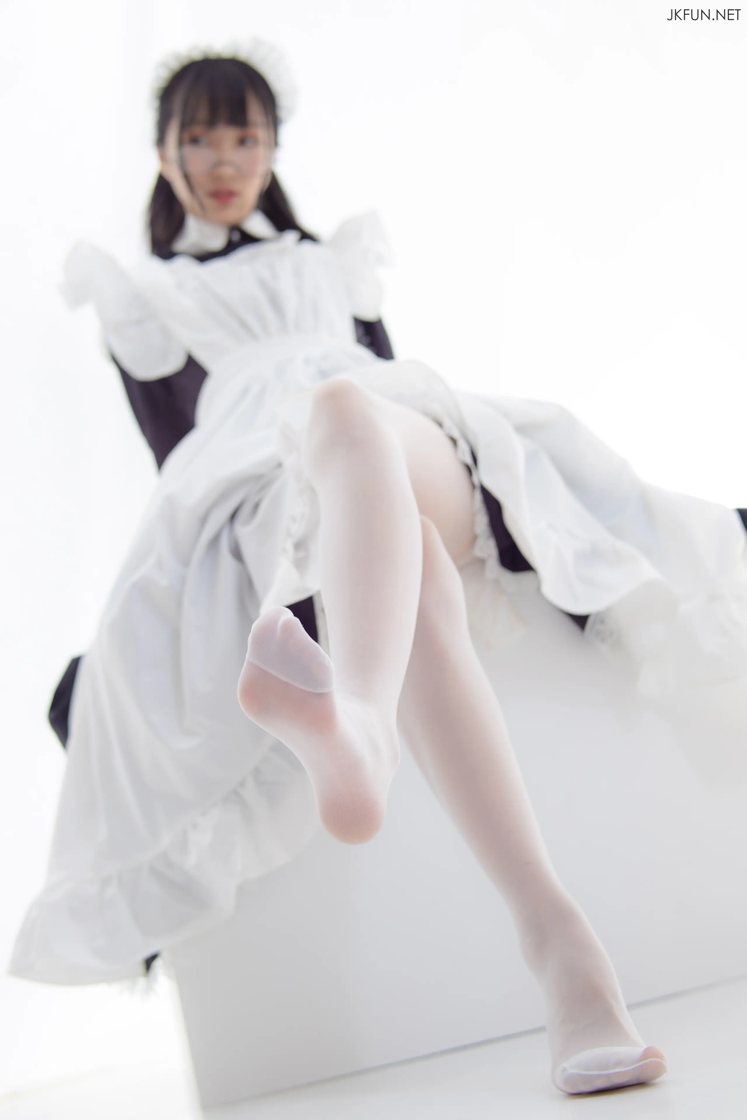 森萝财团 JKFUN 小梓 15D超薄白丝 [127P]