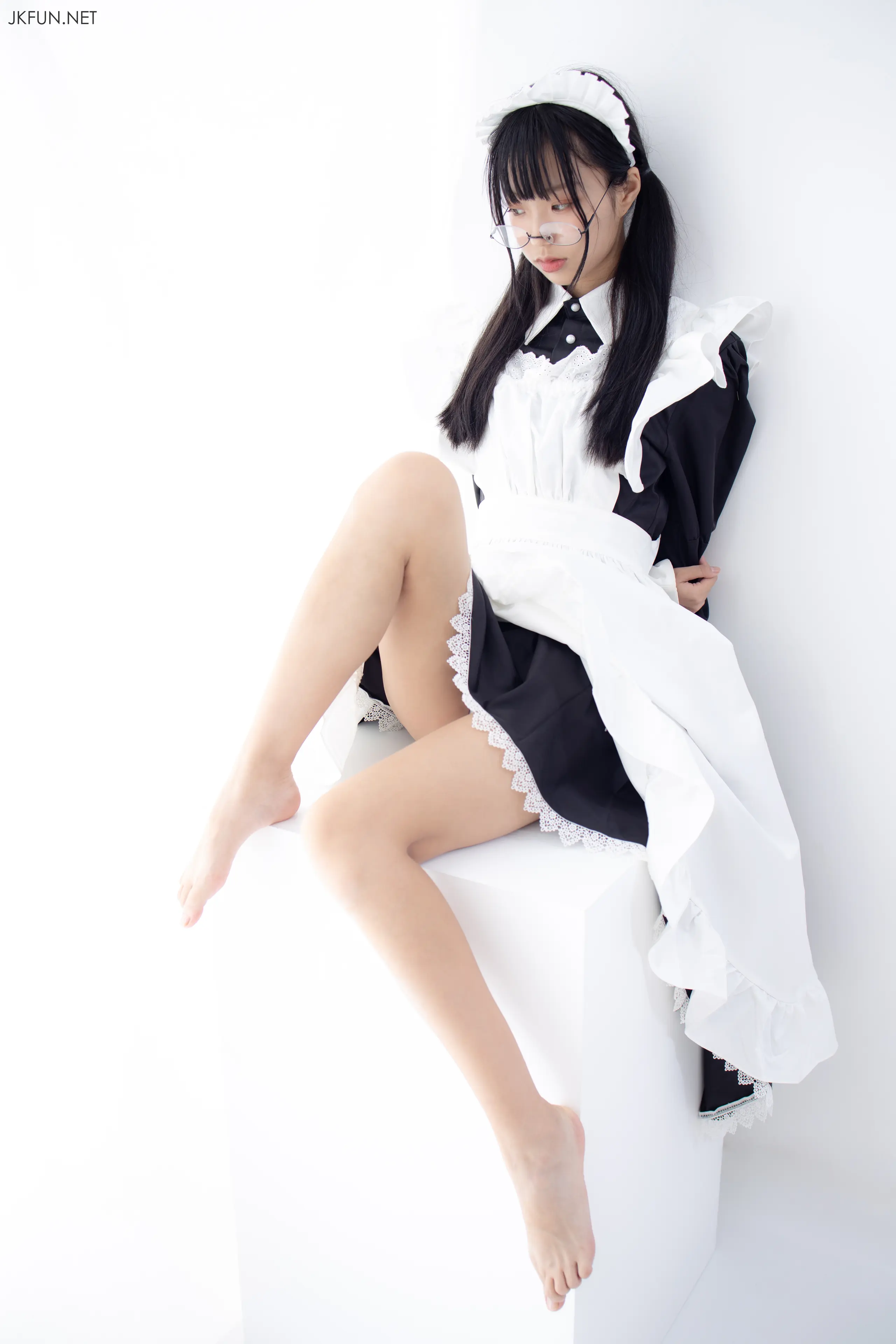 森萝财团 JKFUN 小梓 15D超薄白丝 [127P]