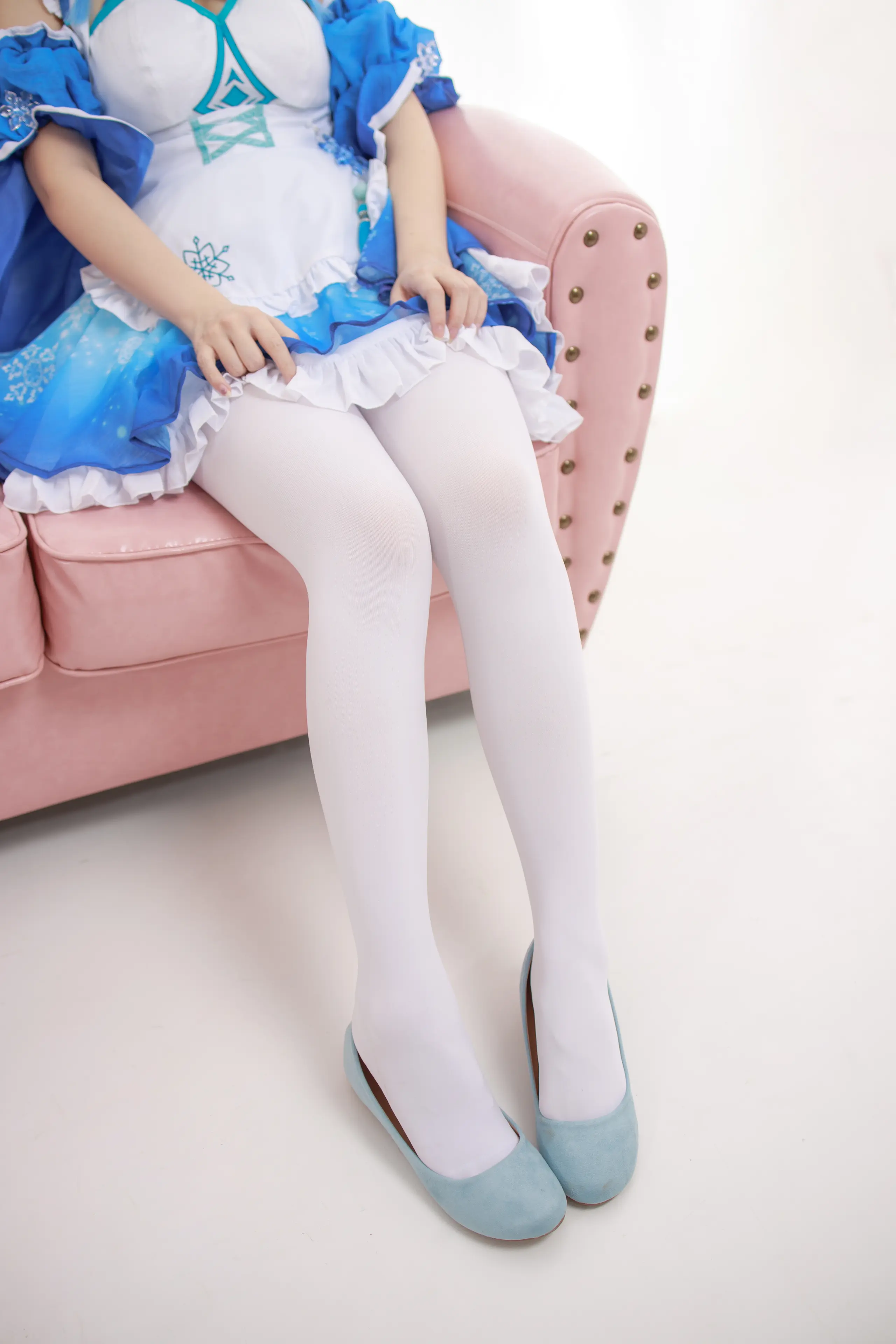 森萝财团 JKFUN 雪晴 300D白丝小萝莉Cosplay装 [100P]