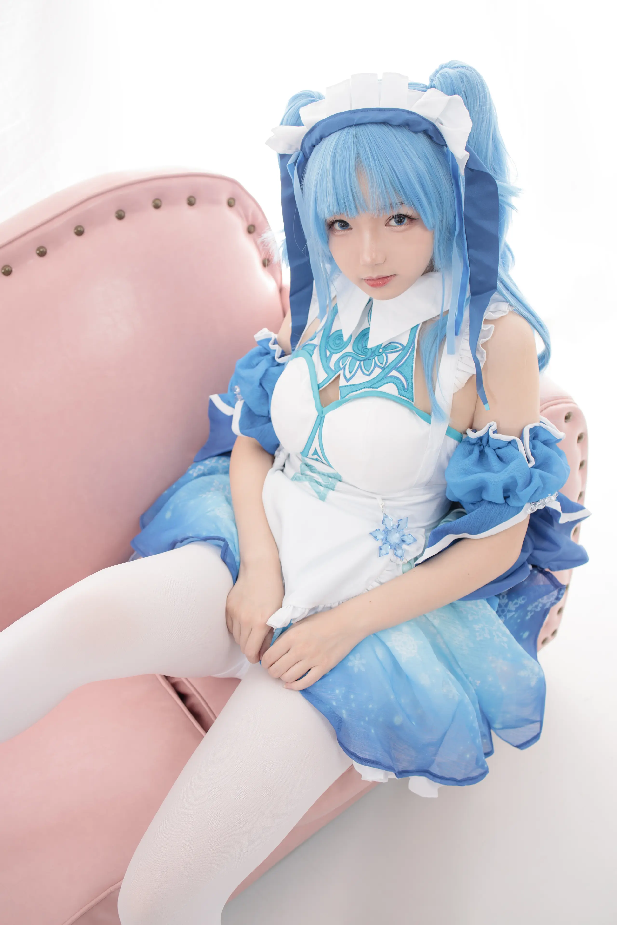 森萝财团 JKFUN 雪晴 300D白丝小萝莉Cosplay装 [100P]