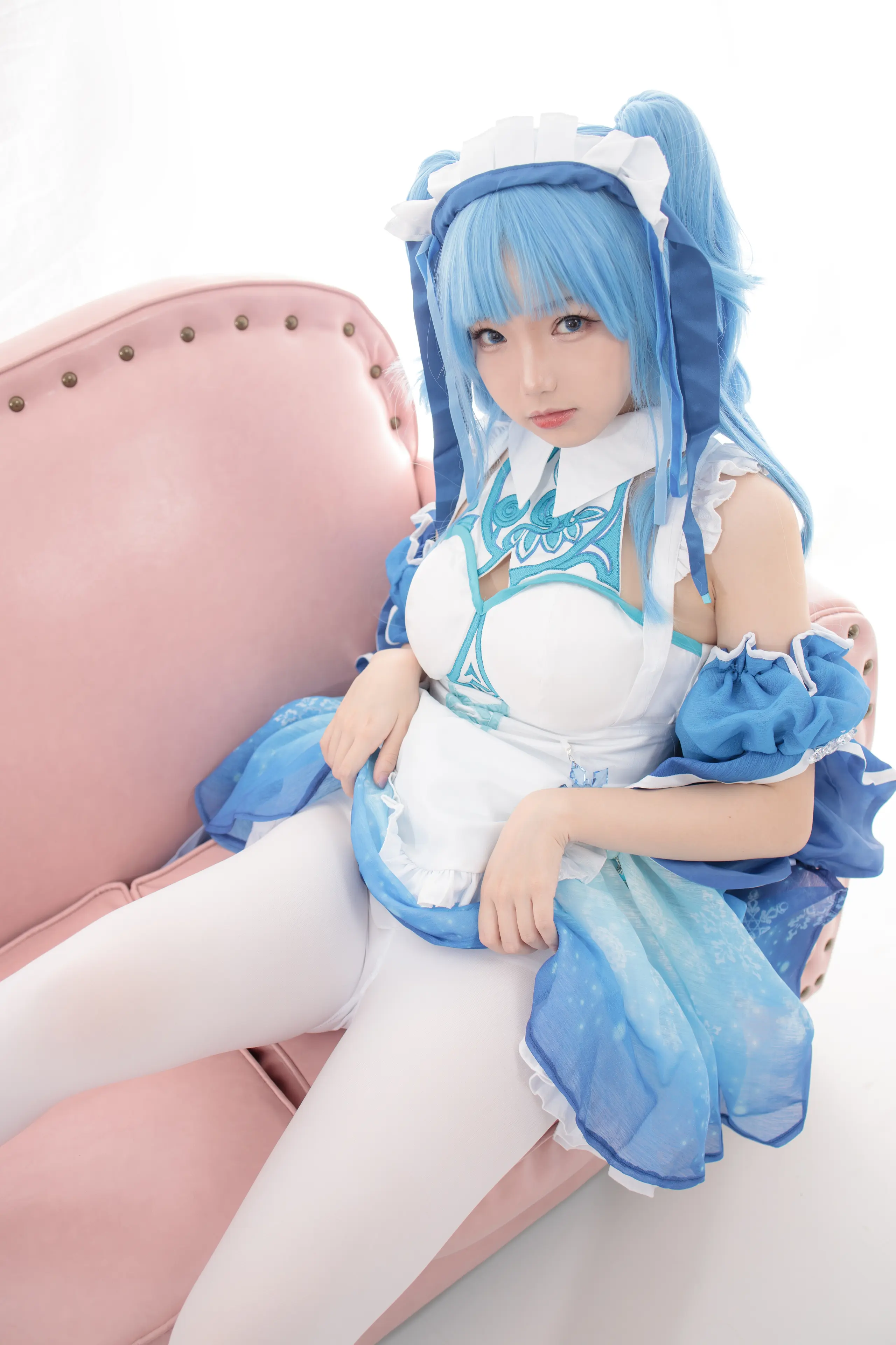 森萝财团 JKFUN 雪晴 300D白丝小萝莉Cosplay装 [100P]