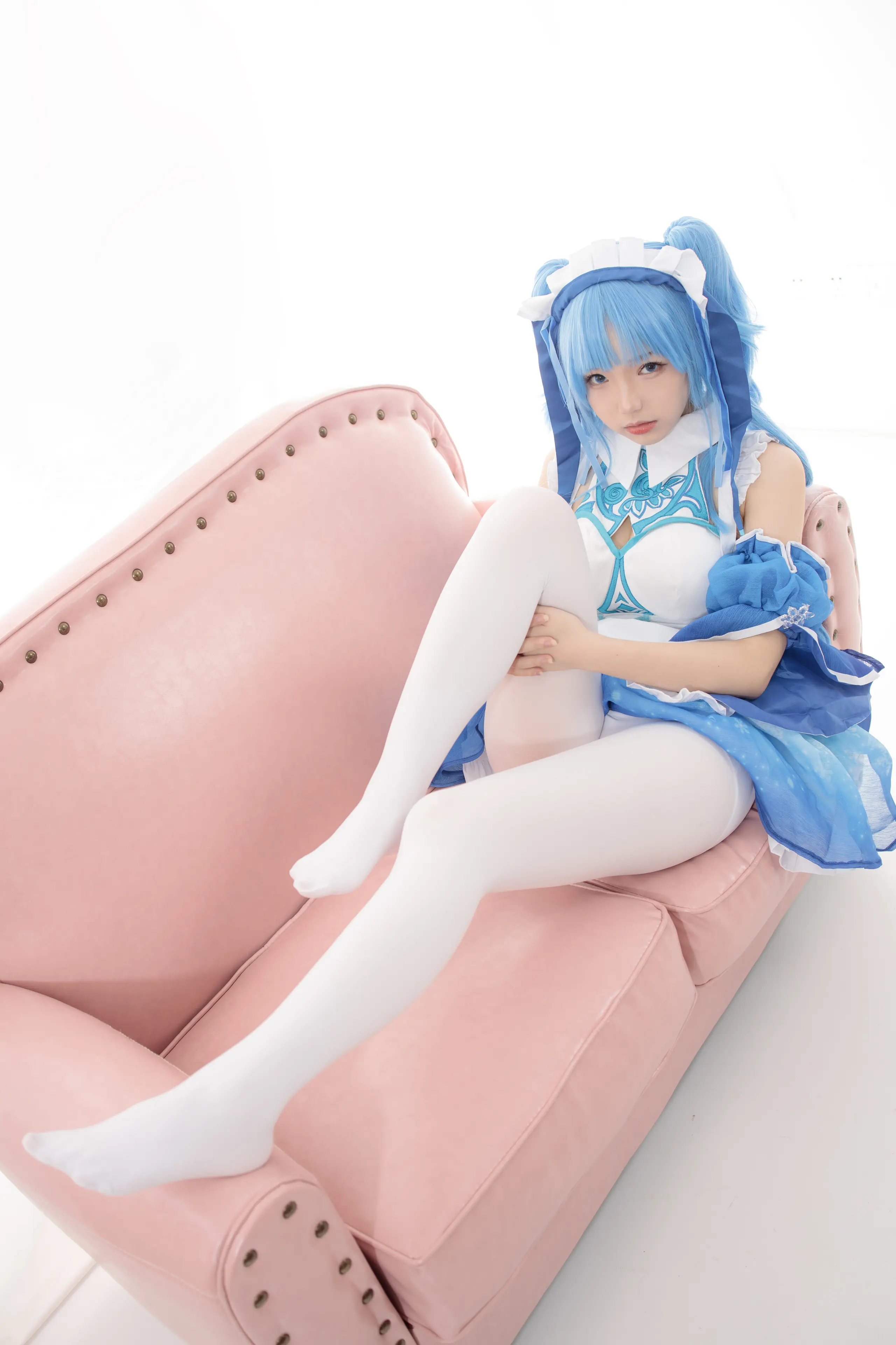 森萝财团 JKFUN 雪晴 300D白丝小萝莉Cosplay装 [100P]