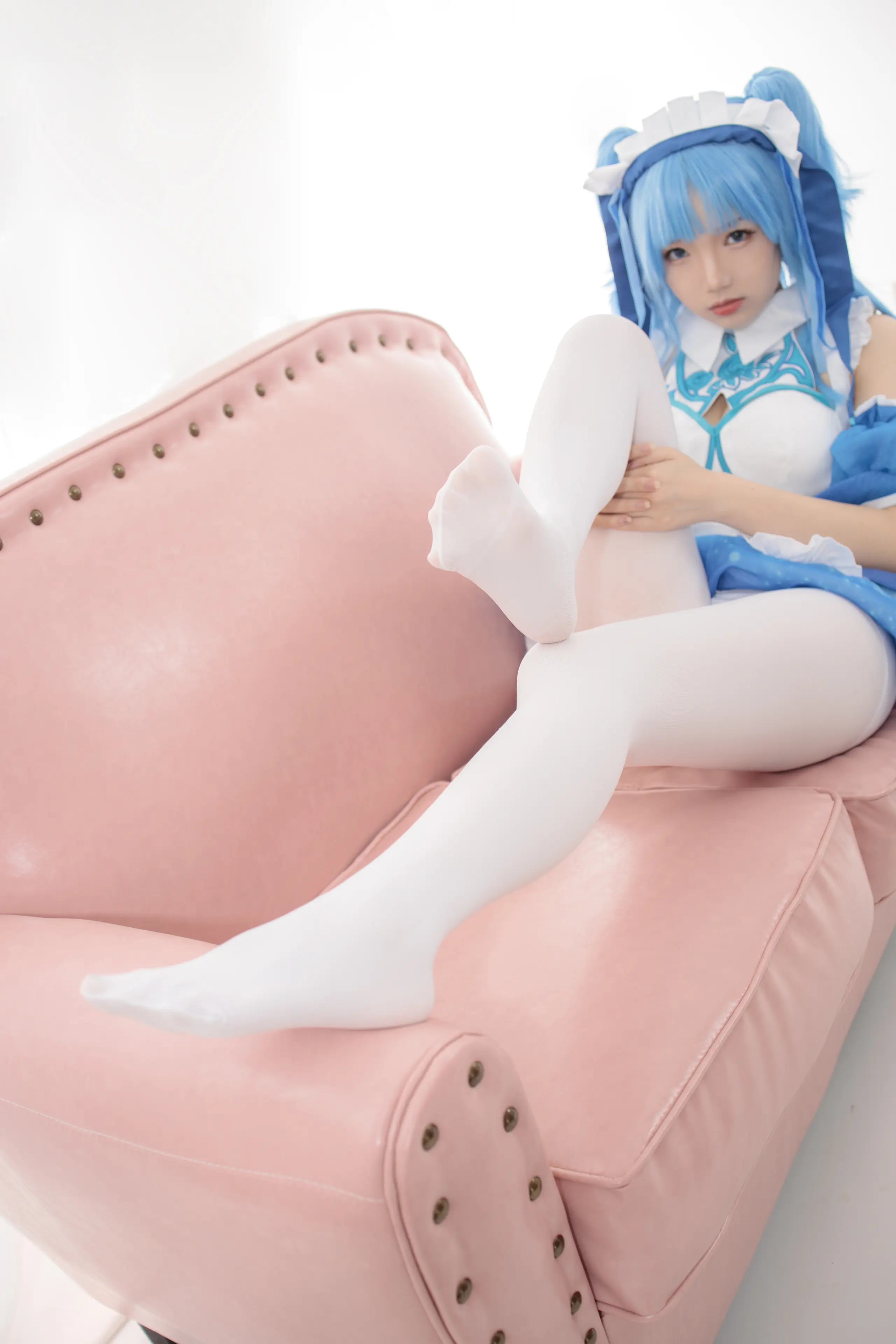 森萝财团 JKFUN 雪晴 300D白丝小萝莉Cosplay装 [100P]