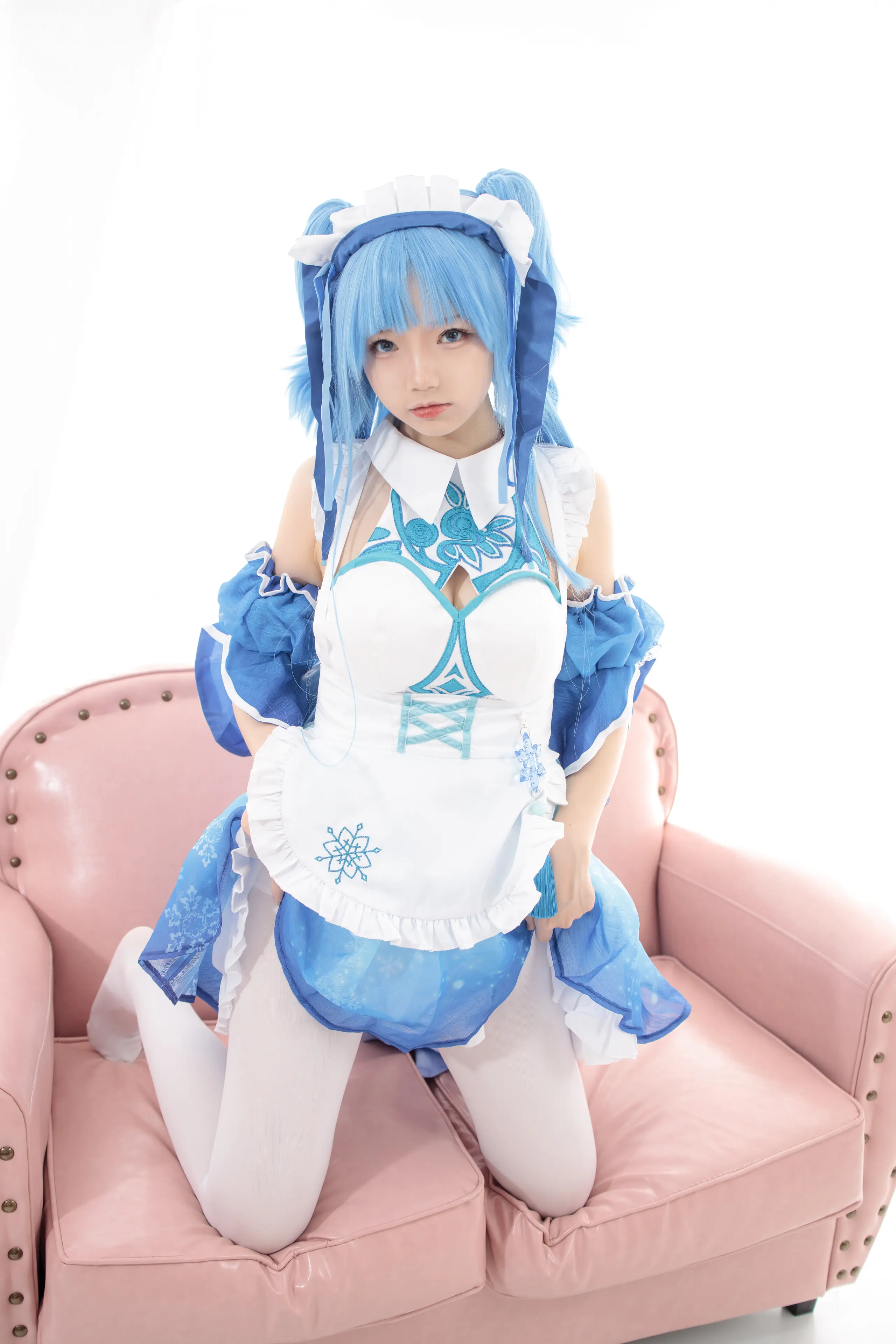 森萝财团 JKFUN 雪晴 300D白丝小萝莉Cosplay装 [100P]
