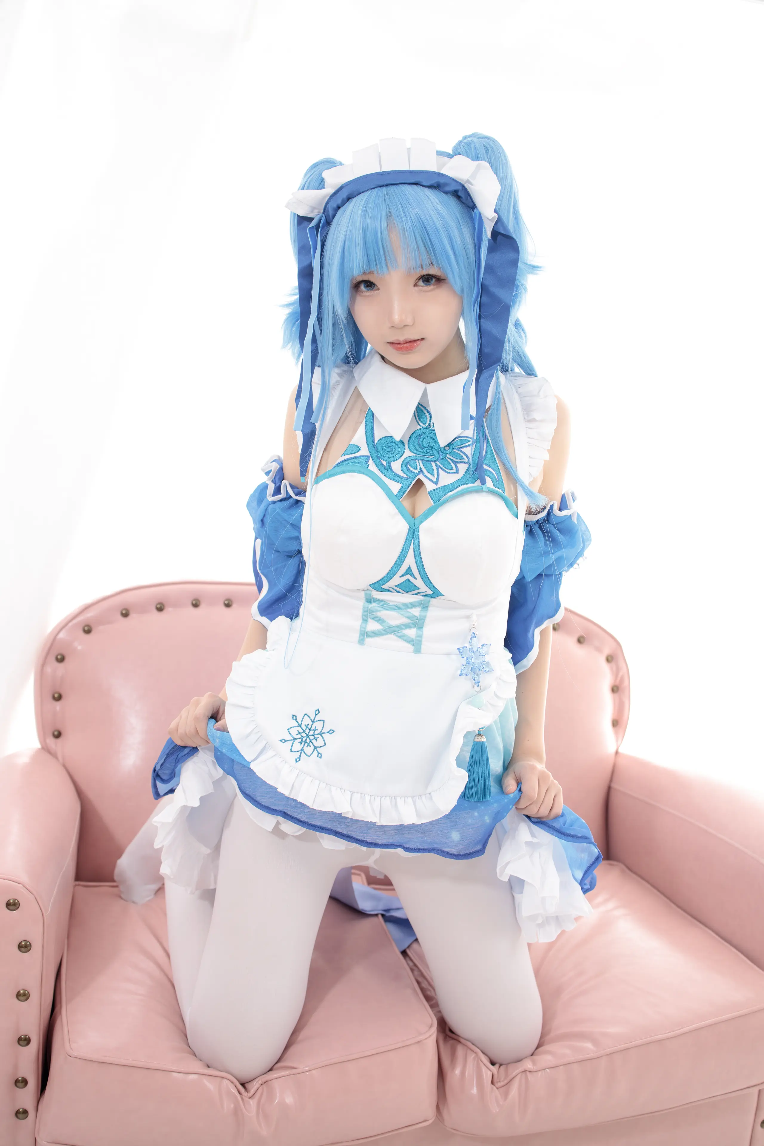 森萝财团 JKFUN 雪晴 300D白丝小萝莉Cosplay装 [100P]
