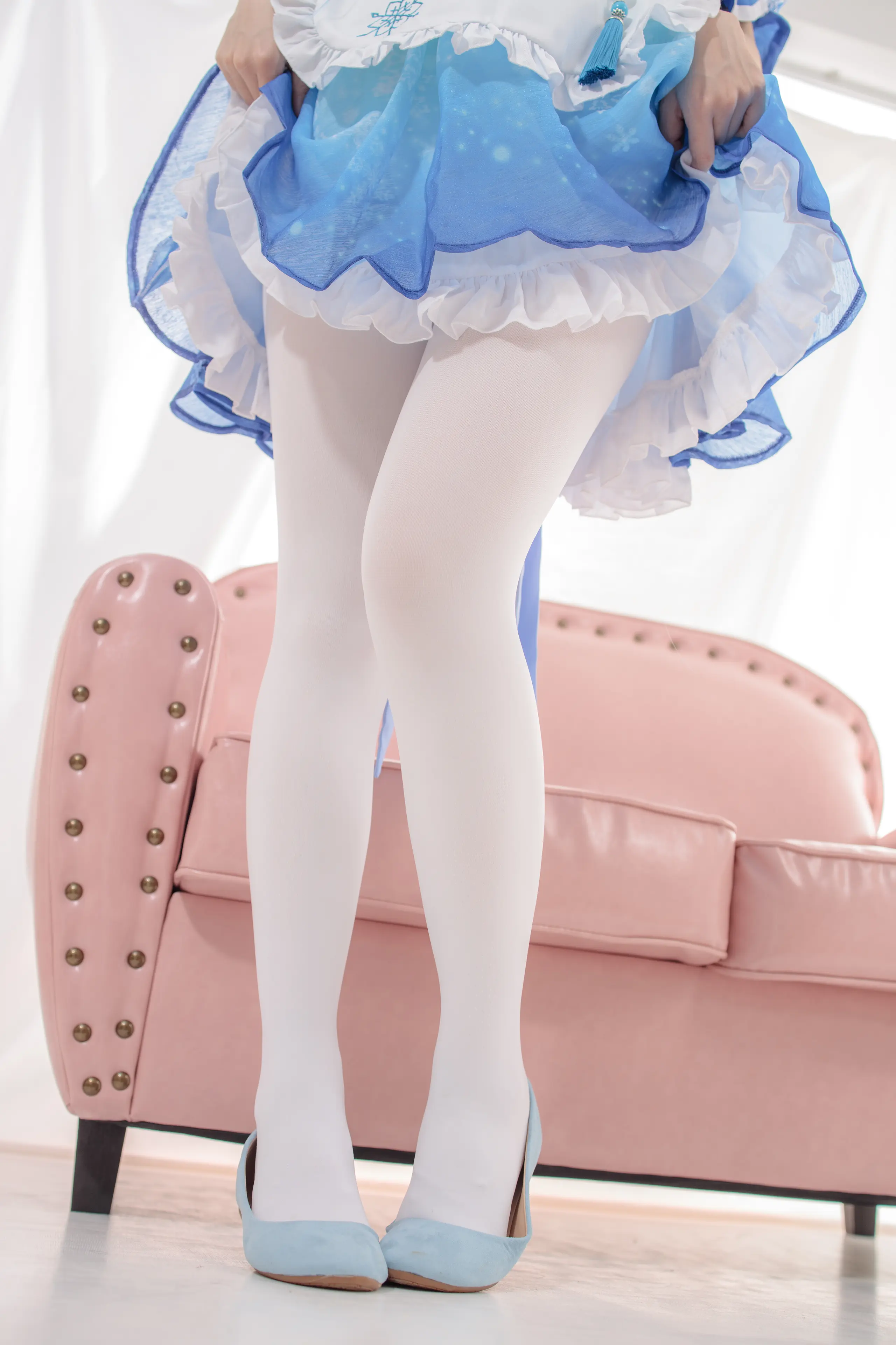 森萝财团 JKFUN 雪晴 300D白丝小萝莉Cosplay装 [100P]