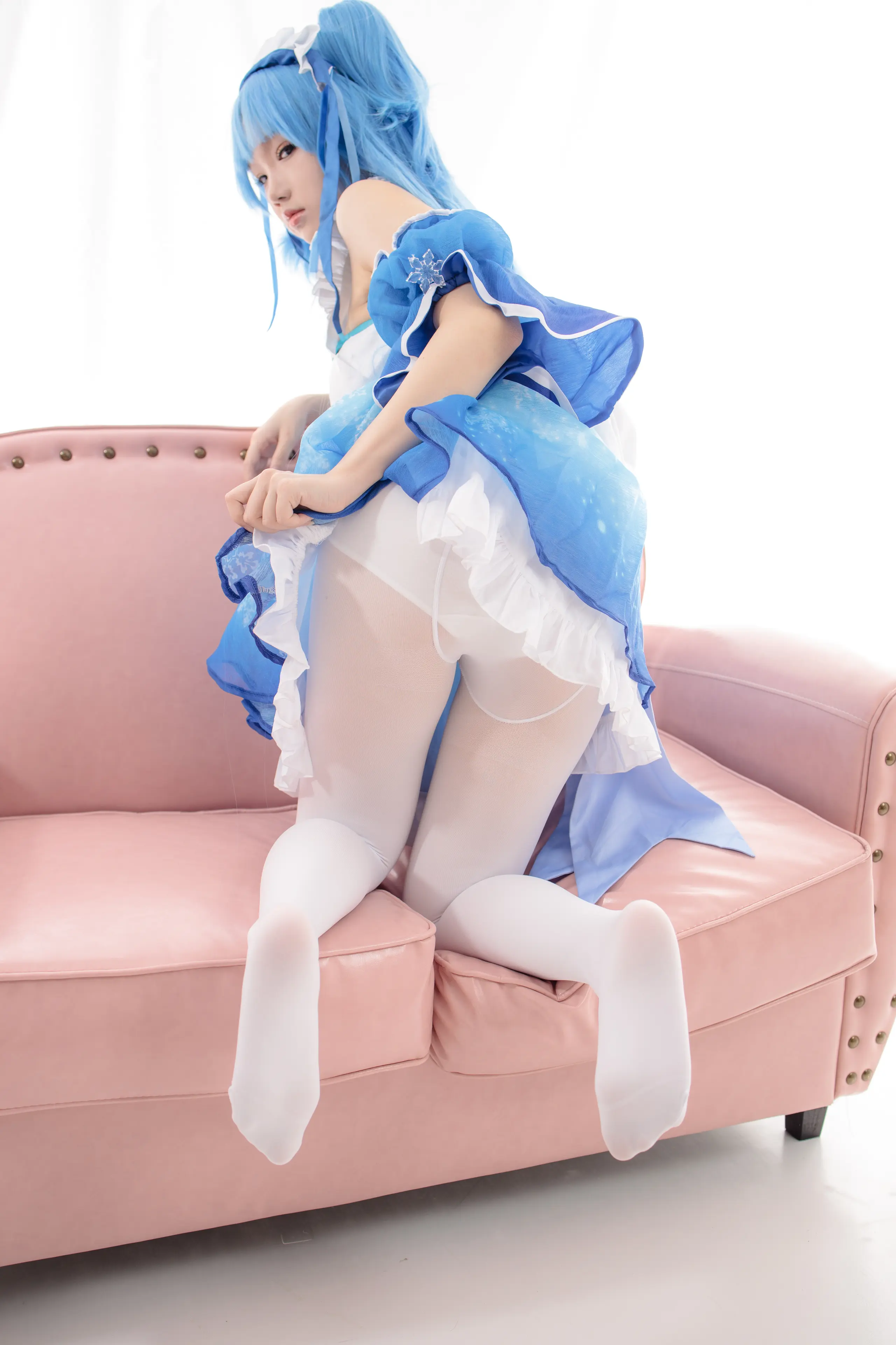 森萝财团 JKFUN 雪晴 300D白丝小萝莉Cosplay装 [100P]