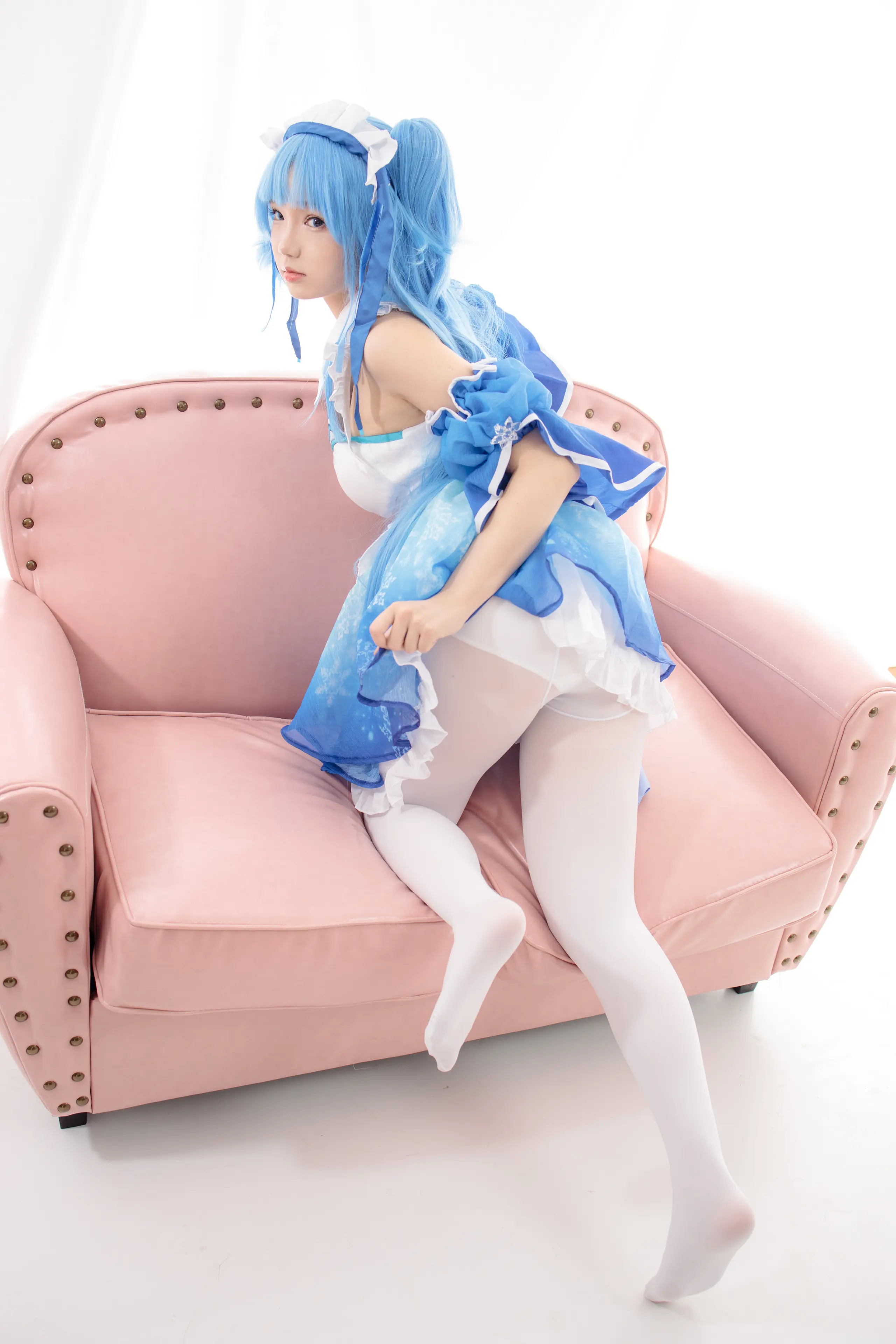 森萝财团 JKFUN 雪晴 300D白丝小萝莉Cosplay装 [100P]