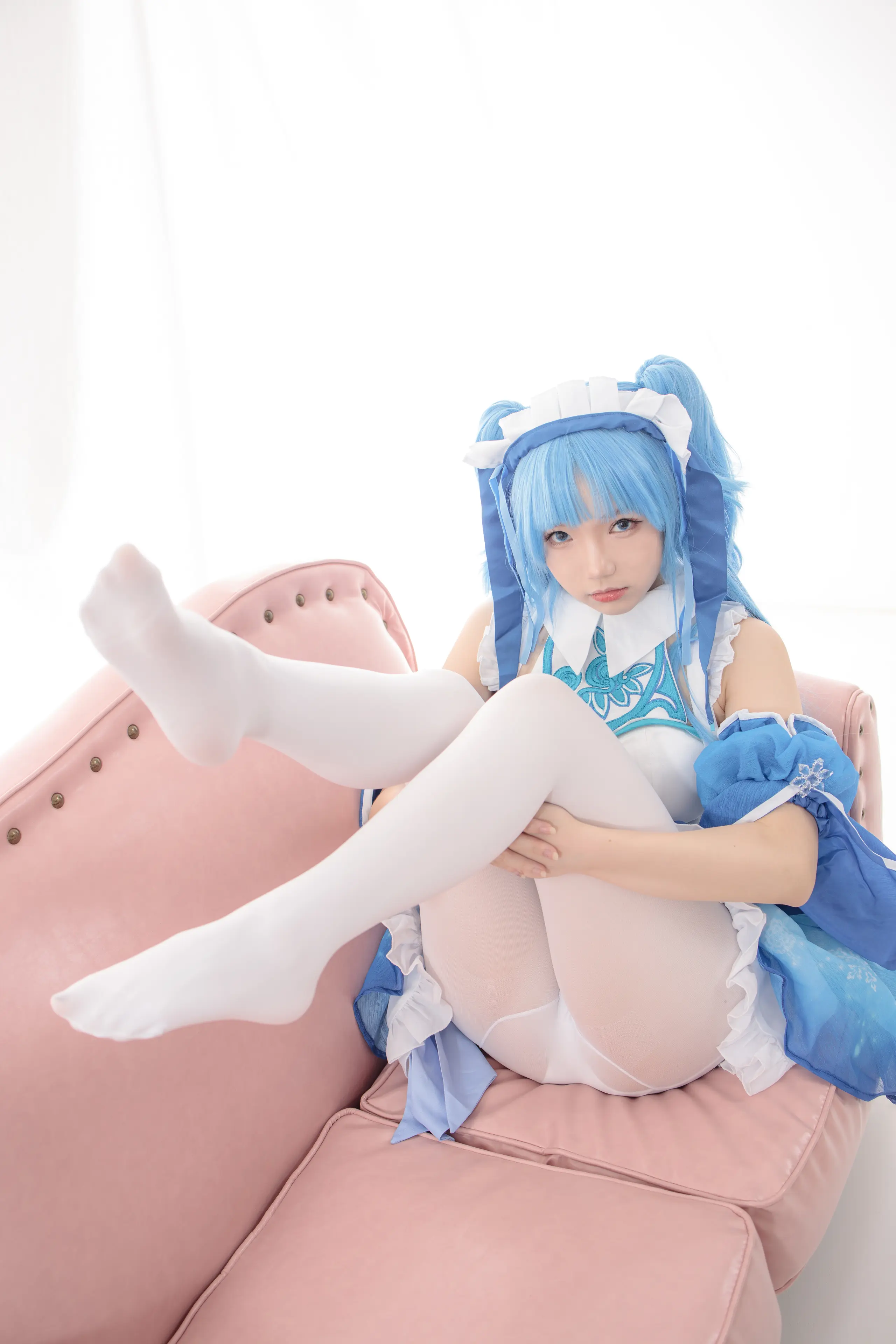 森萝财团 JKFUN 雪晴 300D白丝小萝莉Cosplay装 [100P]