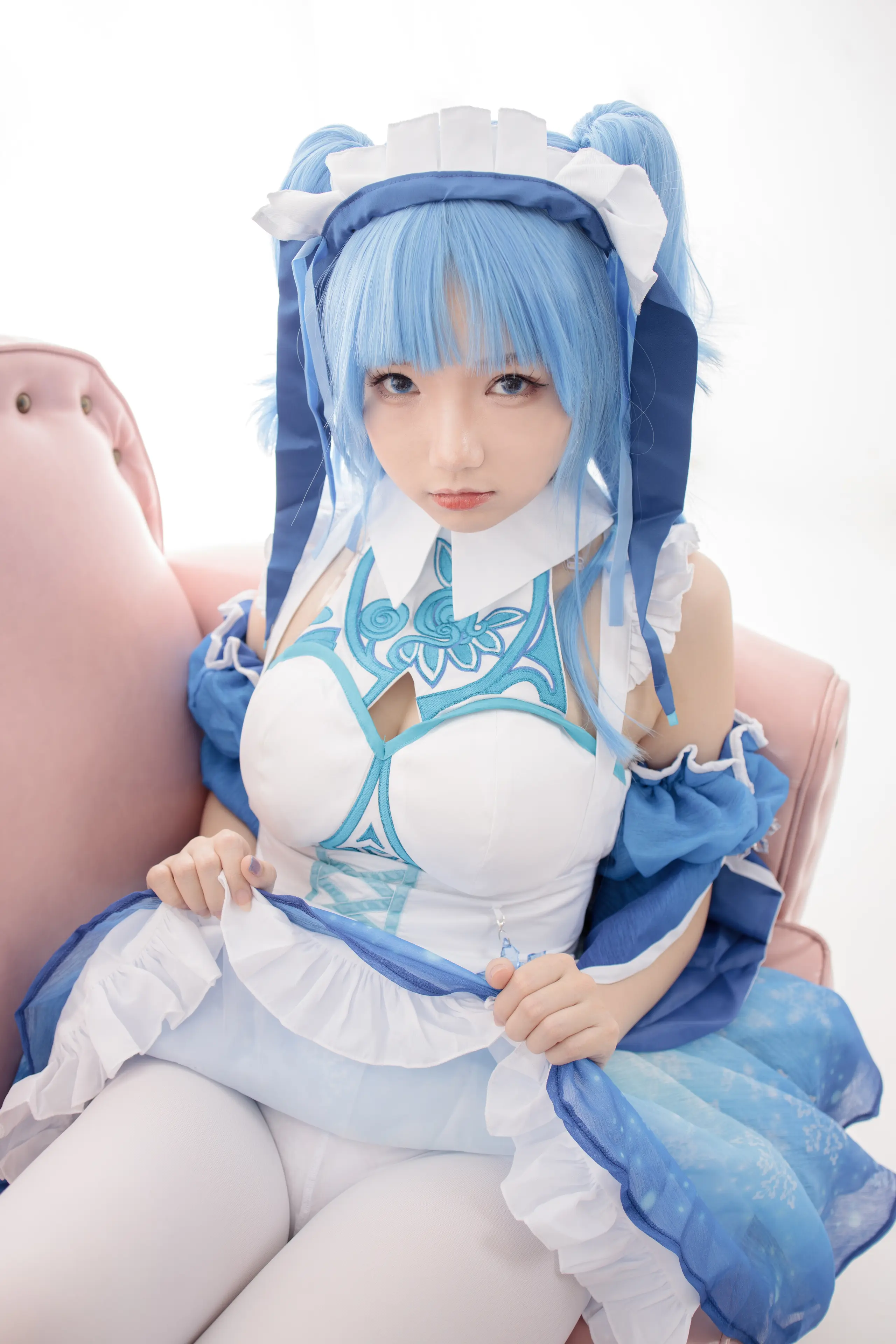 森萝财团 JKFUN 雪晴 300D白丝小萝莉Cosplay装 [100P]