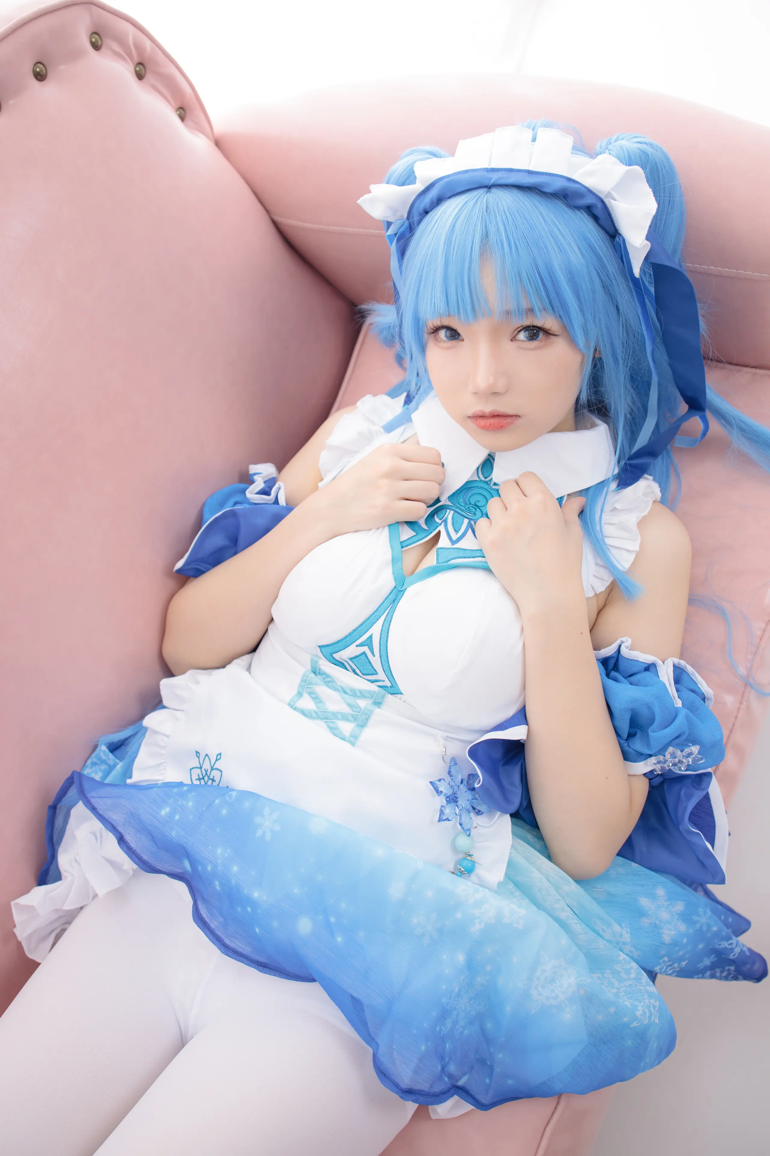 森萝财团 JKFUN 雪晴 300D白丝小萝莉Cosplay装 [100P]