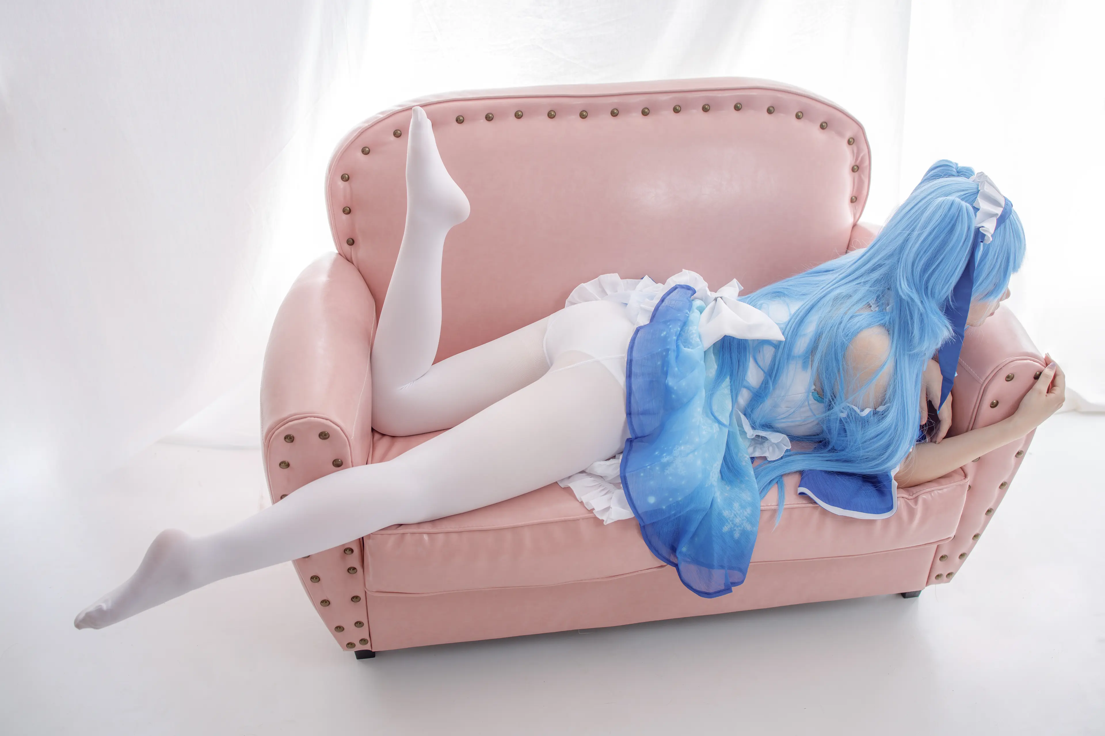 森萝财团 JKFUN 雪晴 300D白丝小萝莉Cosplay装 [100P]