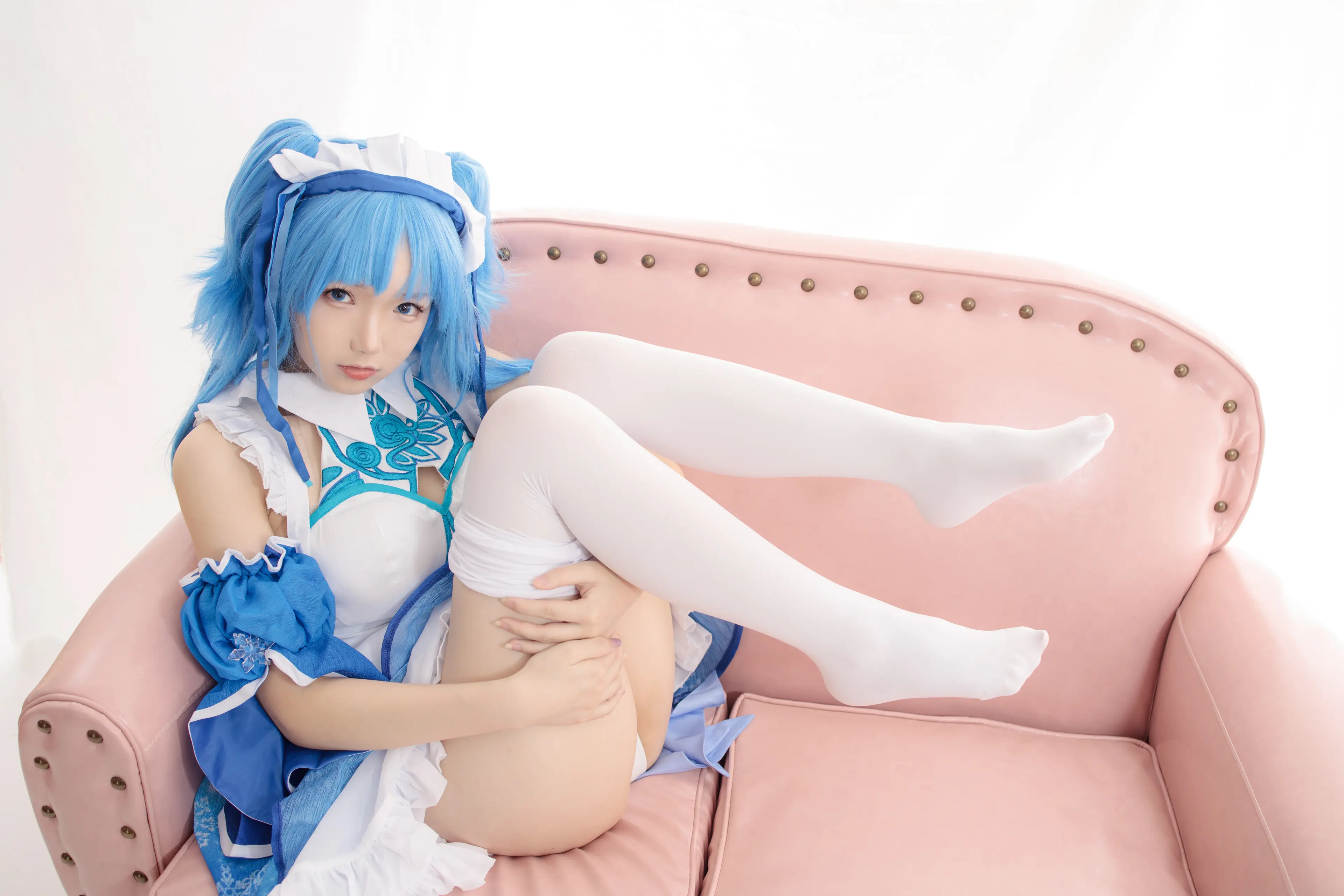 森萝财团 JKFUN 雪晴 300D白丝小萝莉Cosplay装 [100P]