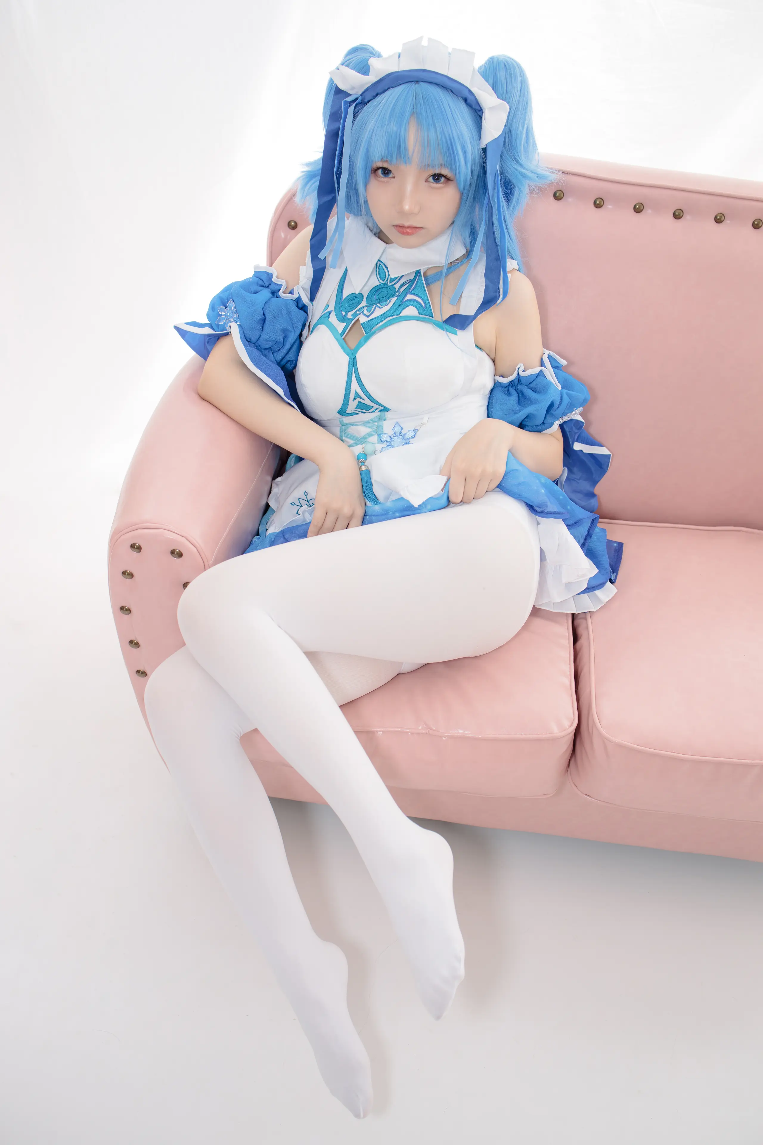森萝财团 JKFUN 雪晴 300D白丝小萝莉Cosplay装 [100P]