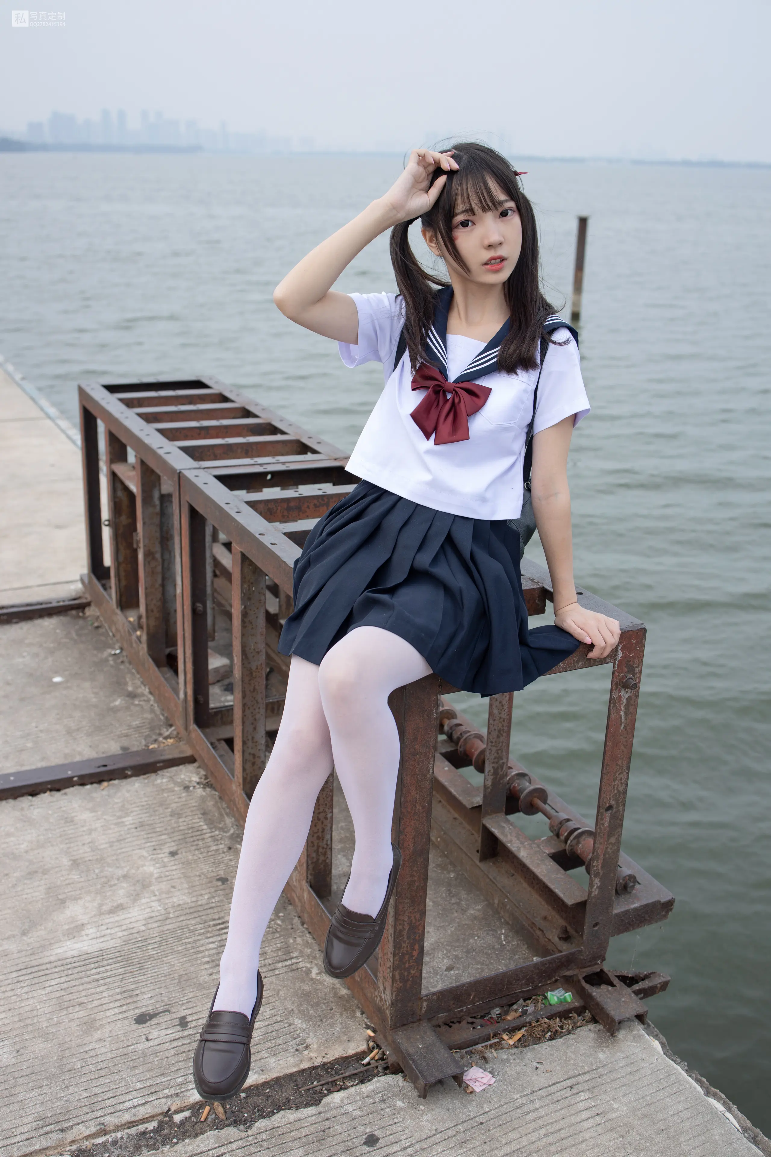 森萝财团 JKFUN 默陌 15D白丝 抑郁湖边与绝望天台 [58P]