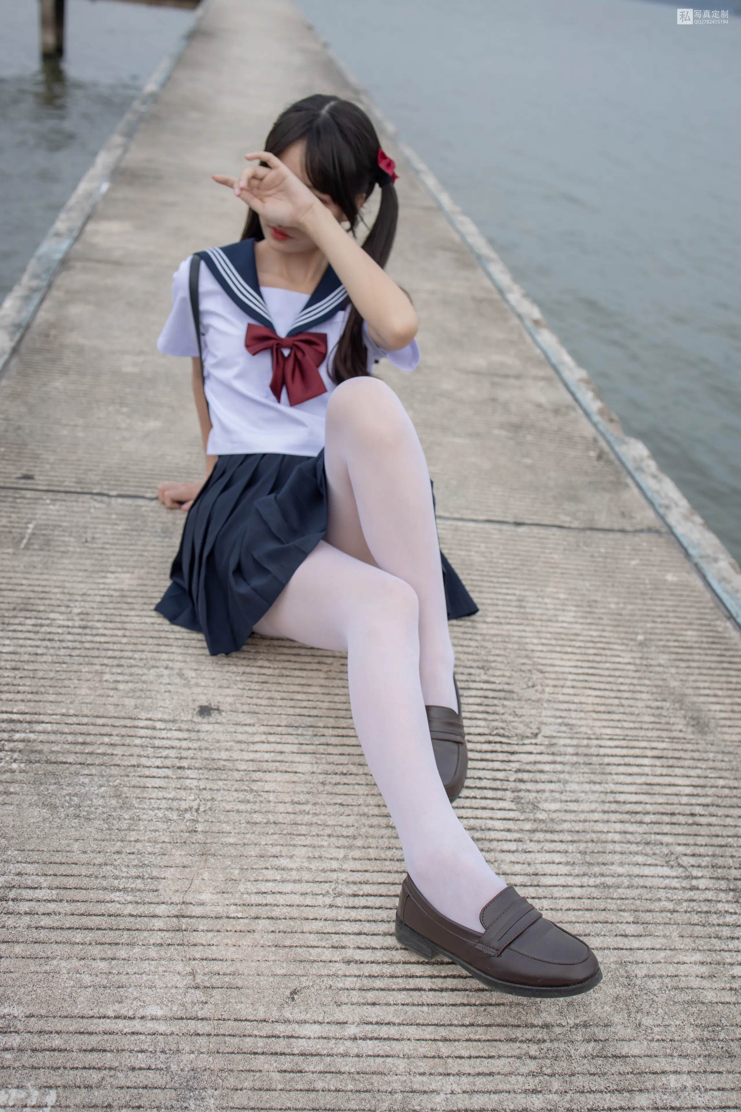 森萝财团 JKFUN 默陌 15D白丝 抑郁湖边与绝望天台 [58P]