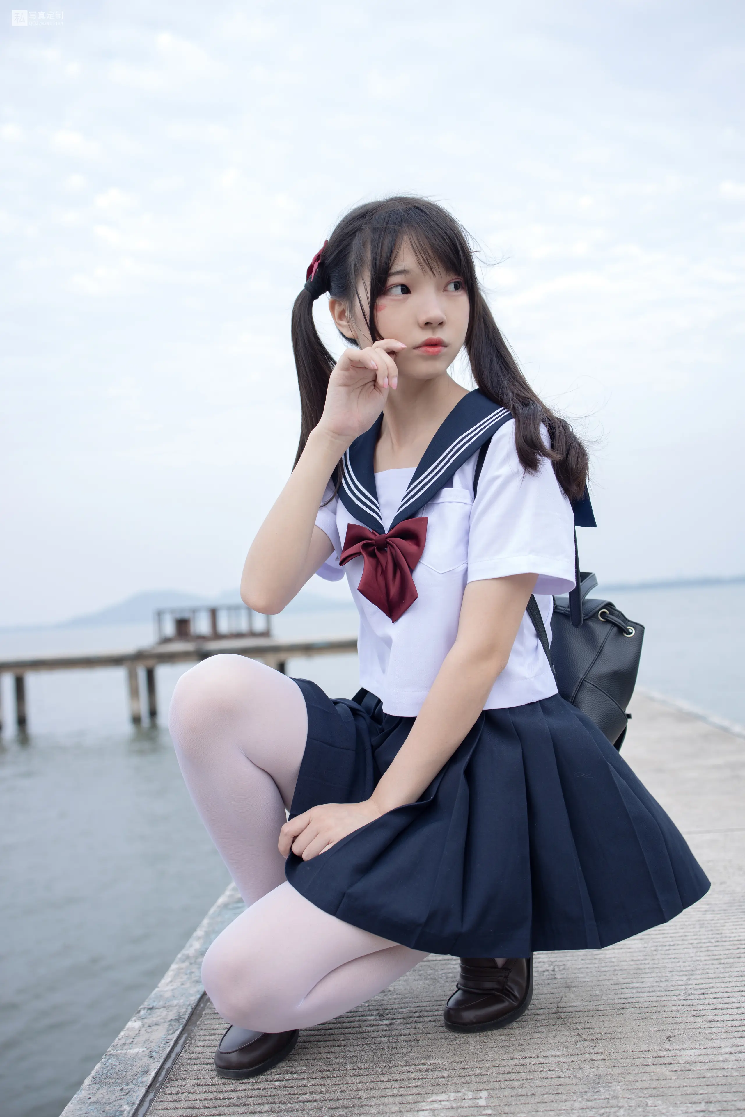 森萝财团 JKFUN 默陌 15D白丝 抑郁湖边与绝望天台 [58P]