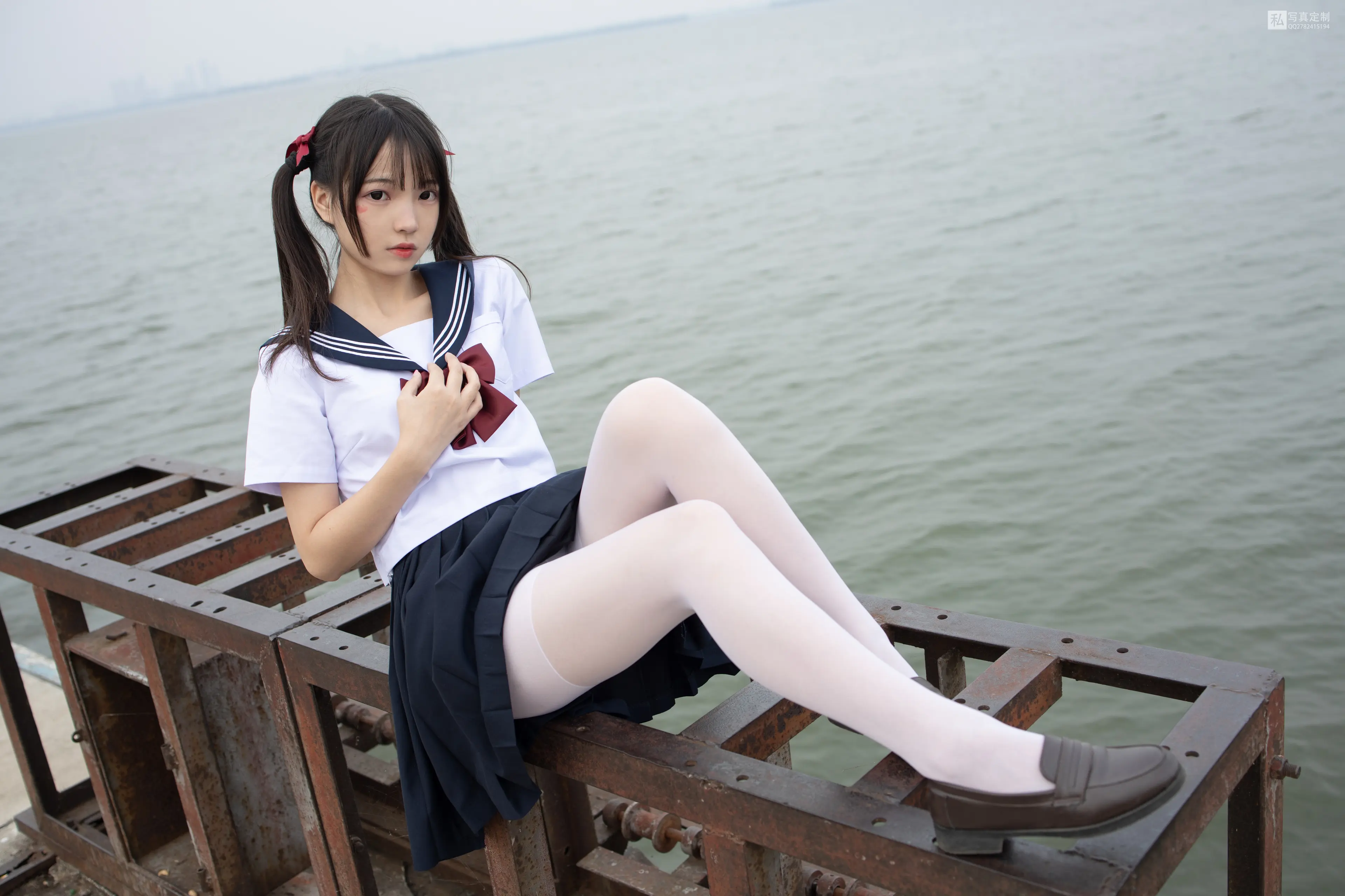 森萝财团 JKFUN 默陌 15D白丝 抑郁湖边与绝望天台 [58P]