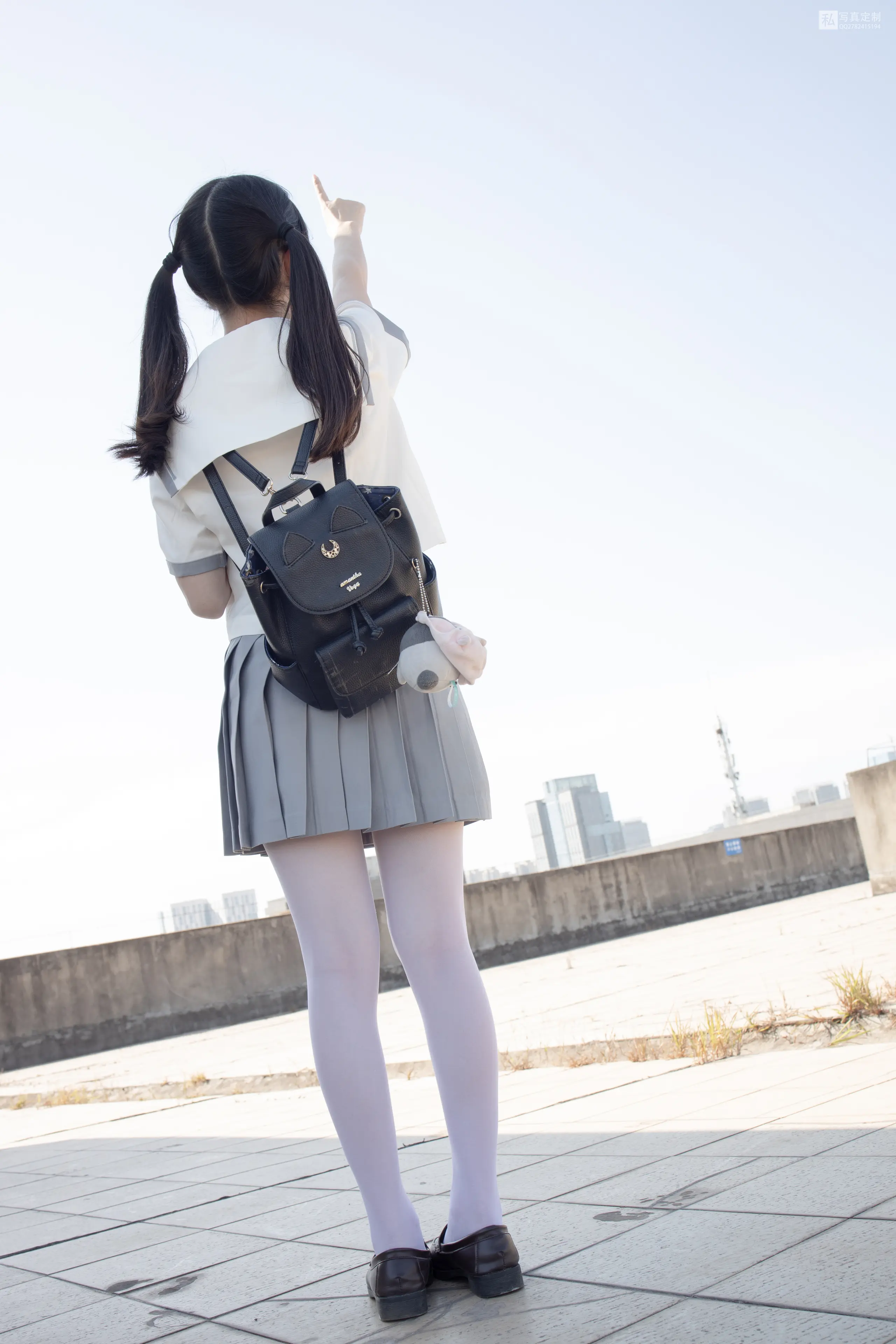 森萝财团 JKFUN 默陌 15D白丝 抑郁湖边与绝望天台 [58P]