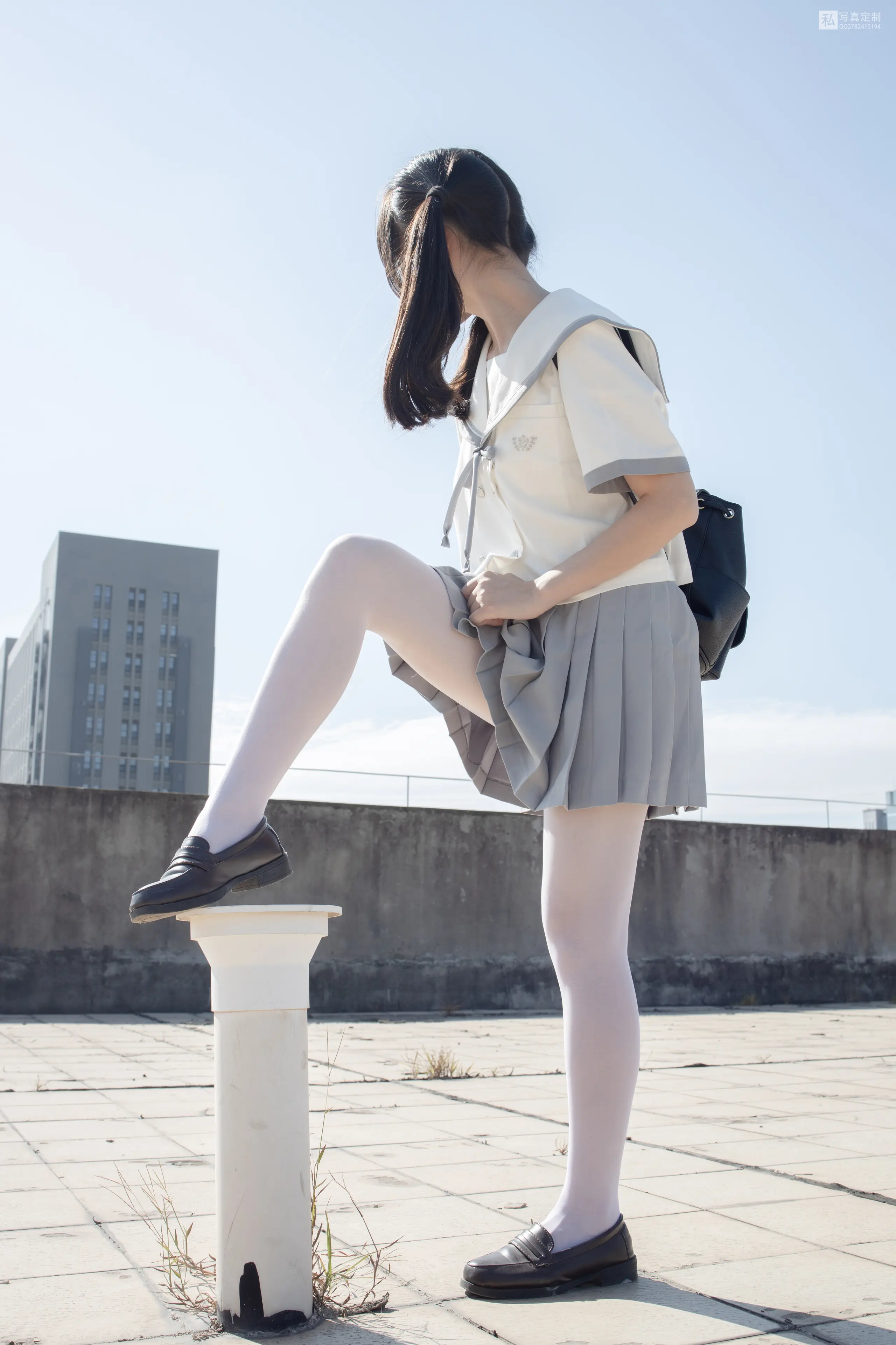 森萝财团 JKFUN 默陌 15D白丝 抑郁湖边与绝望天台 [58P]