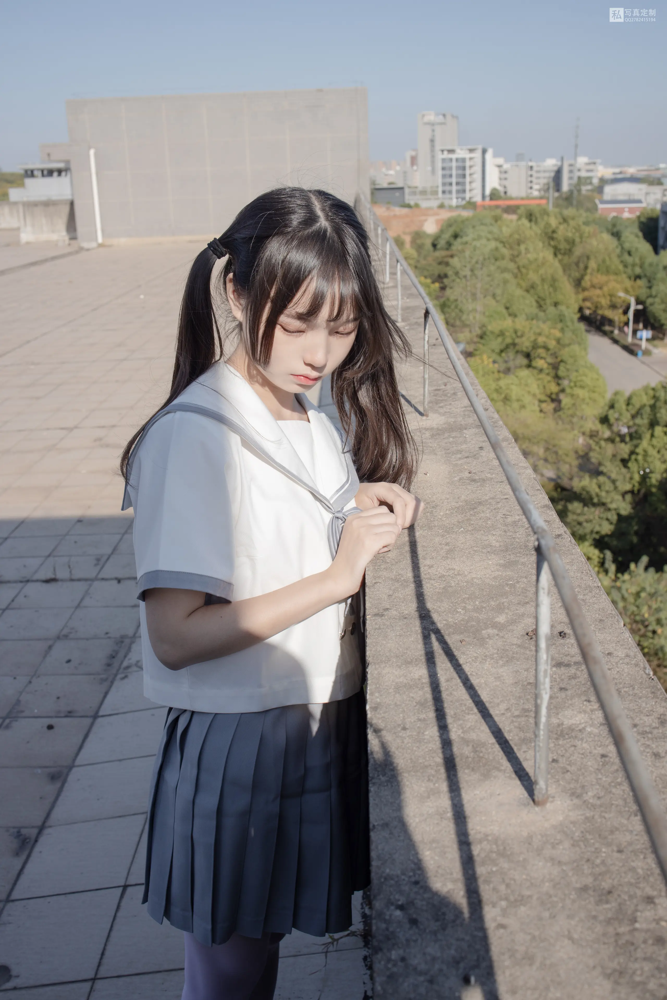 森萝财团 JKFUN 默陌 15D白丝 抑郁湖边与绝望天台 [58P]