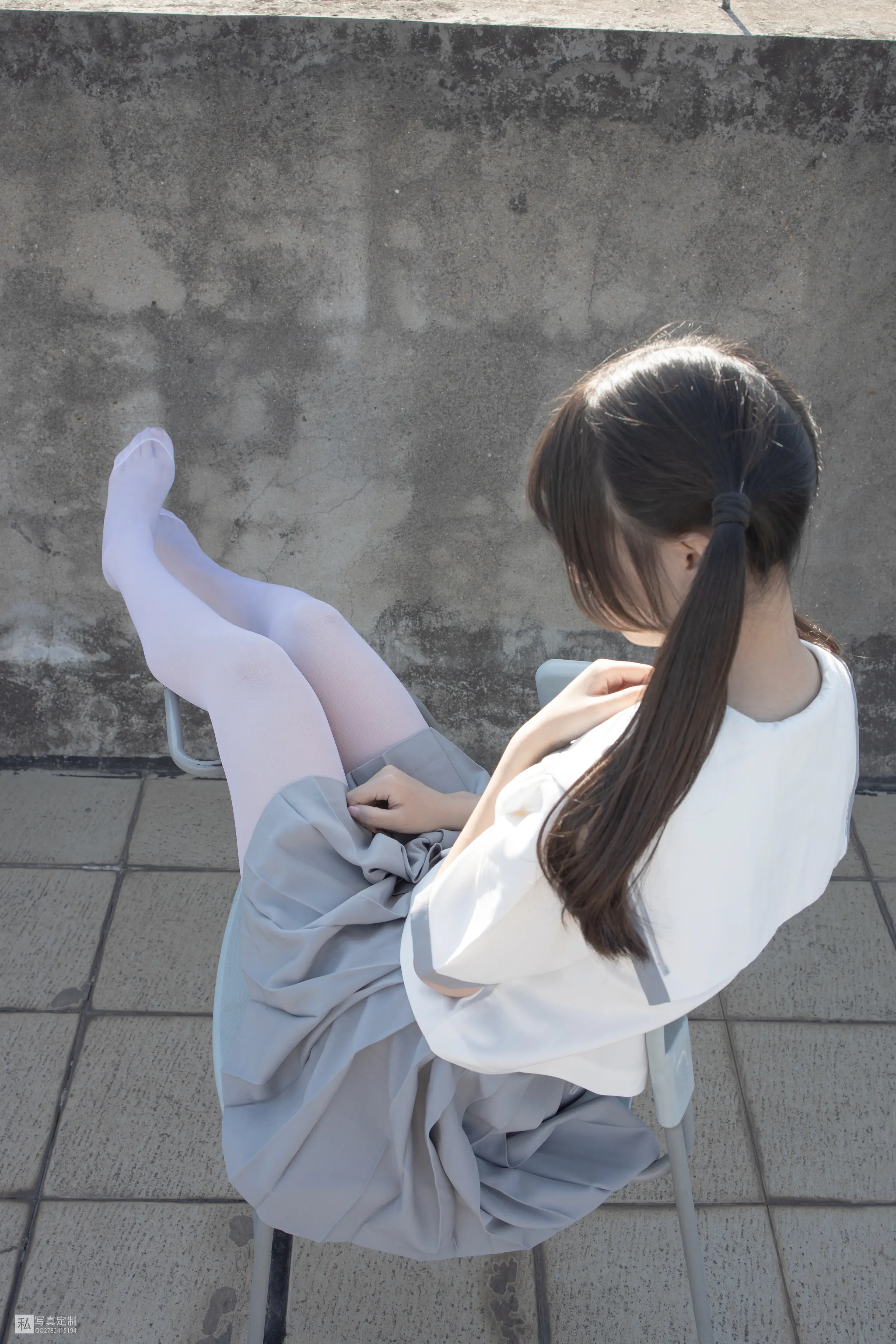 森萝财团 JKFUN 默陌 15D白丝 抑郁湖边与绝望天台 [58P]