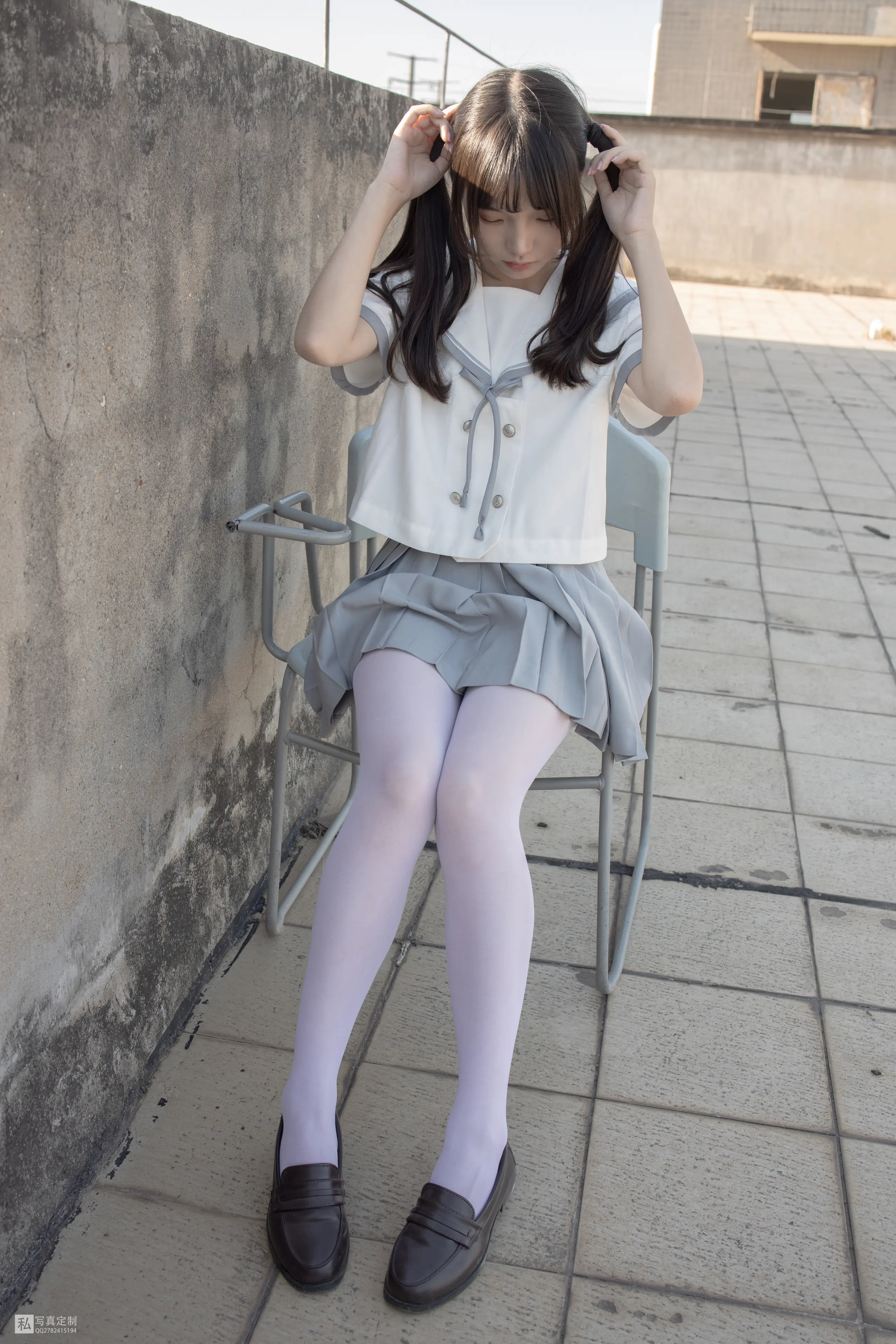 森萝财团 JKFUN 默陌 15D白丝 抑郁湖边与绝望天台 [58P]