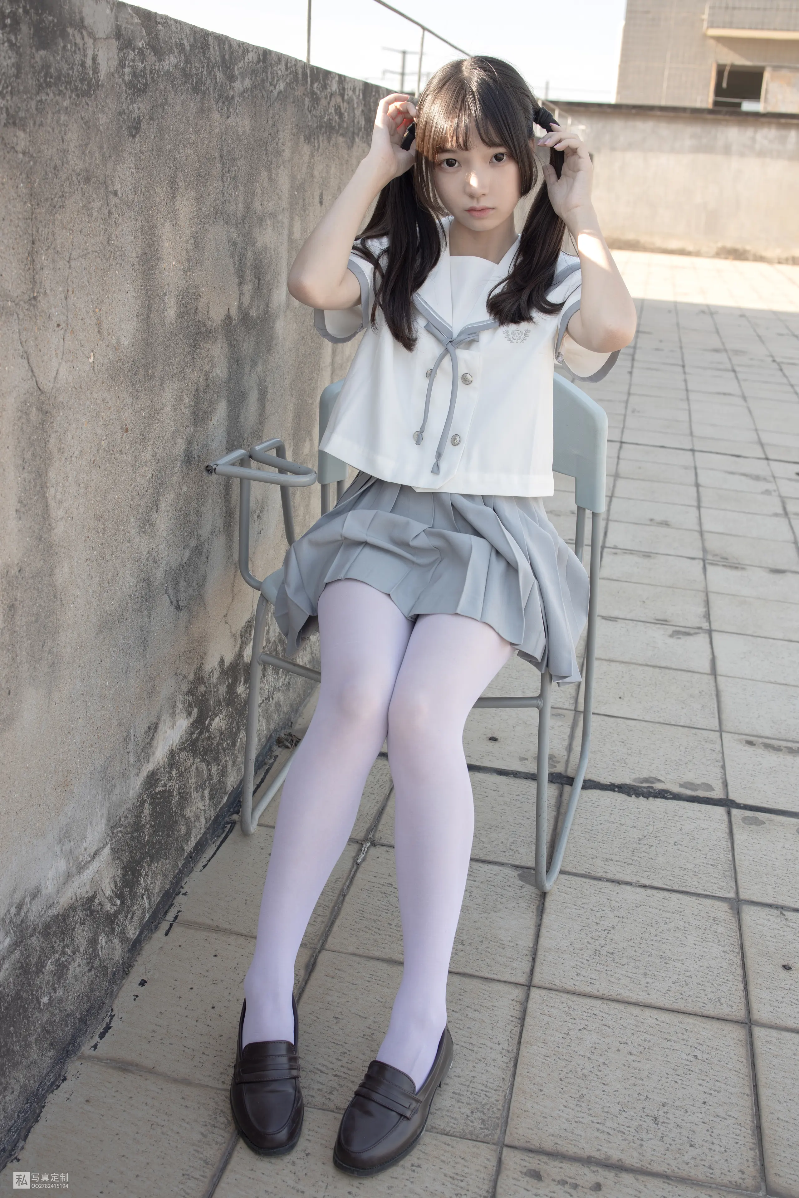 森萝财团 JKFUN 默陌 15D白丝 抑郁湖边与绝望天台 [58P]