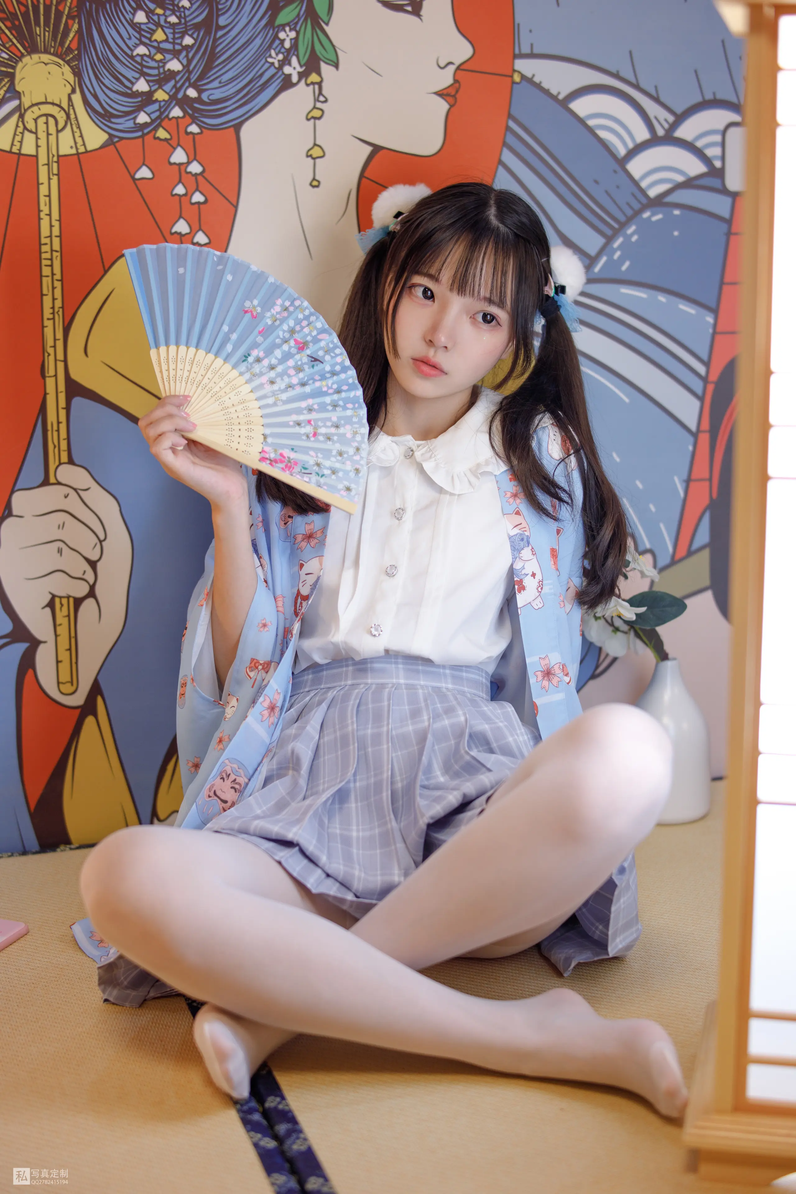 森萝财团 JKFUN 默陌 15D白丝 花里胡哨的民宿 [65P]