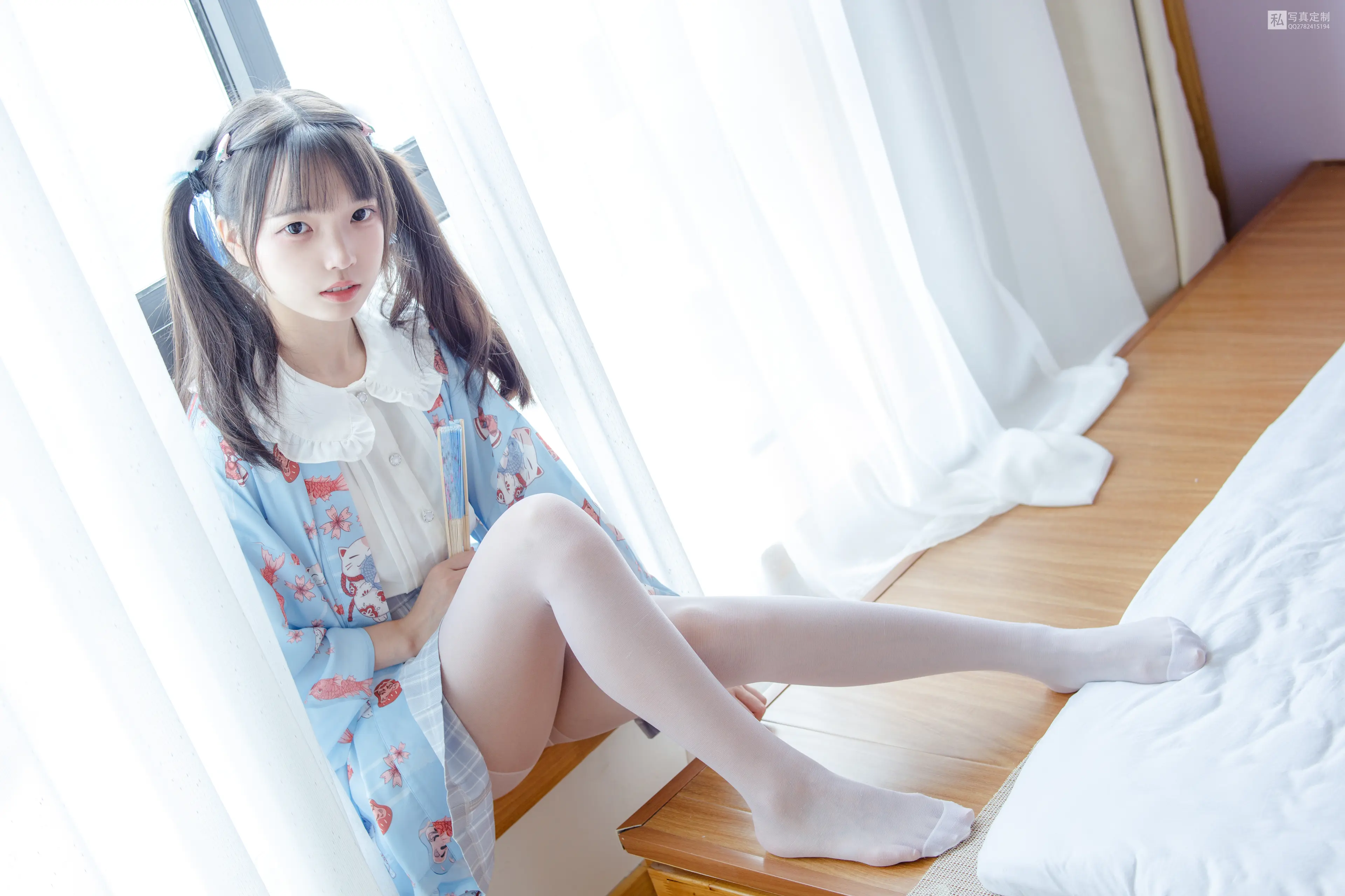 森萝财团 JKFUN 默陌 15D白丝 花里胡哨的民宿 [65P]