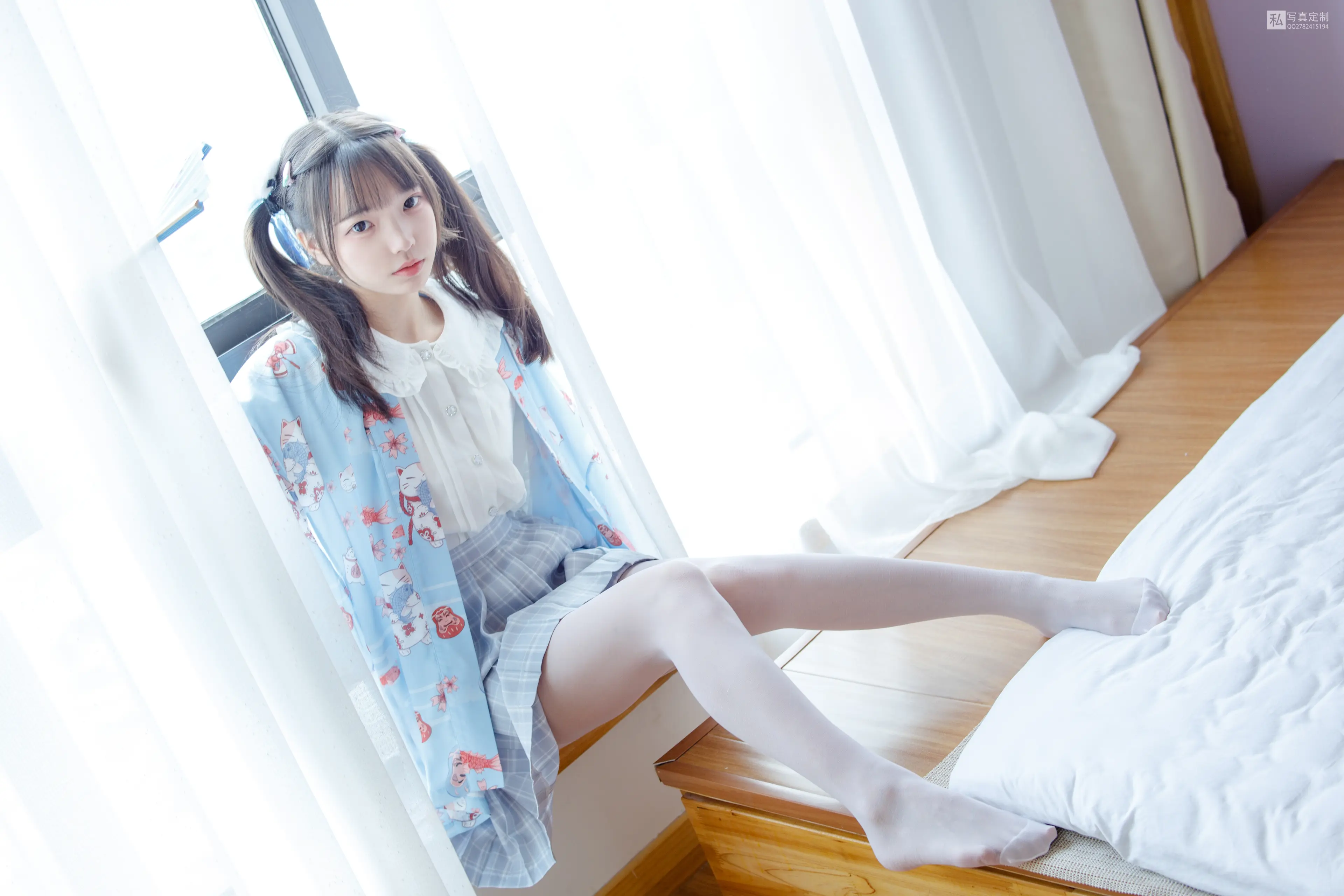 森萝财团 JKFUN 默陌 15D白丝 花里胡哨的民宿 [65P]