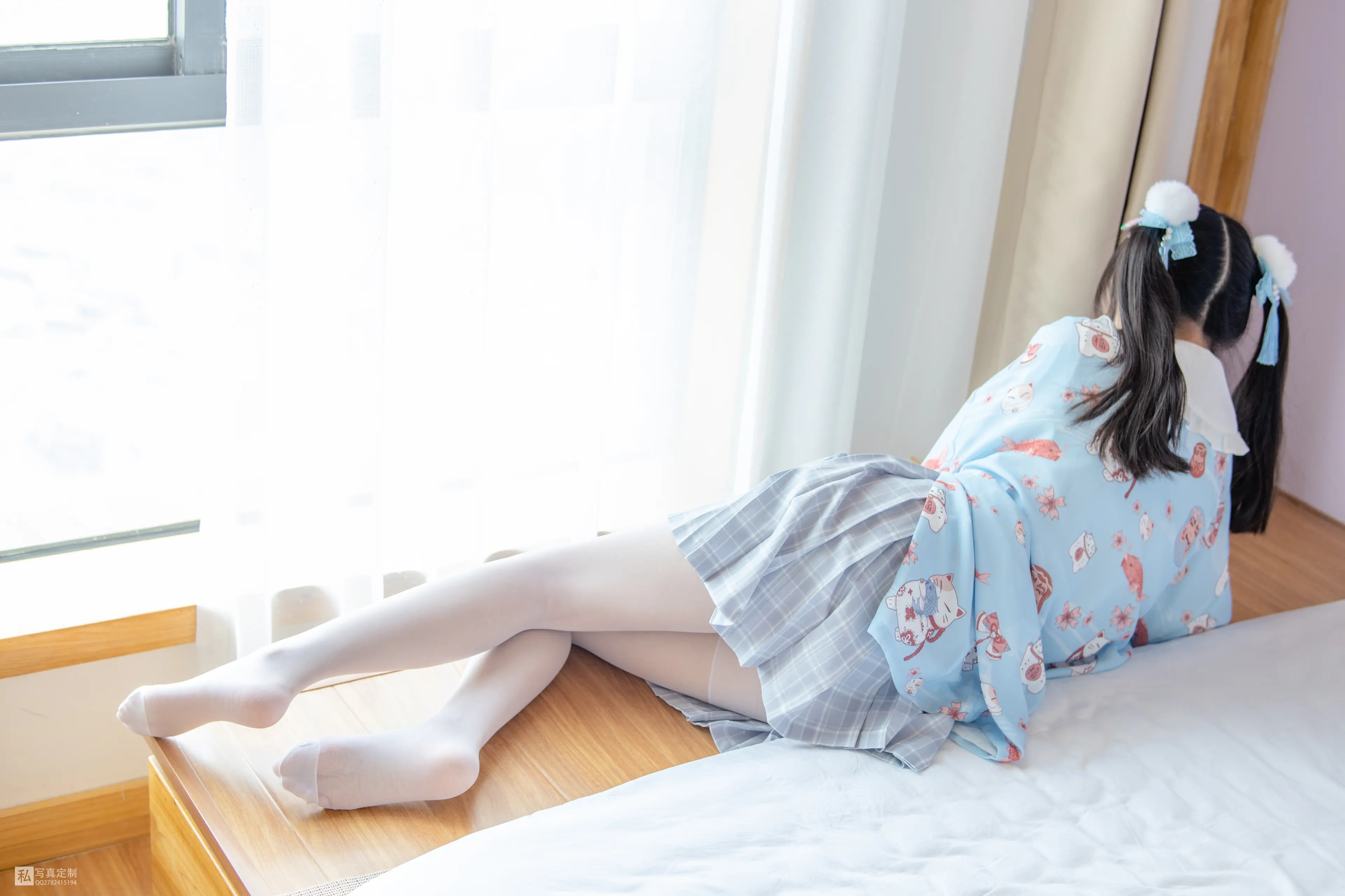 森萝财团 JKFUN 默陌 15D白丝 花里胡哨的民宿 [65P]