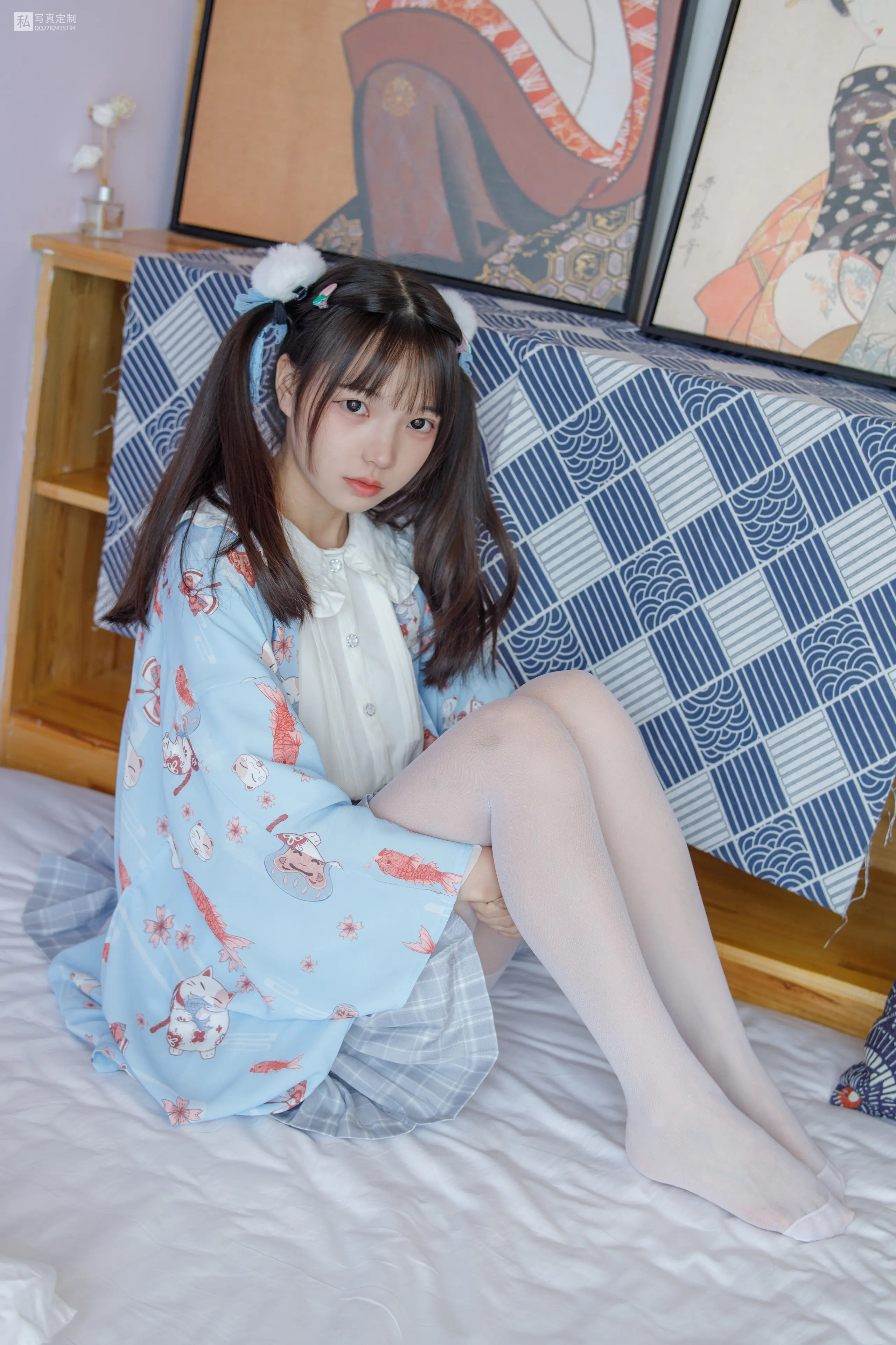 森萝财团 JKFUN 默陌 15D白丝 花里胡哨的民宿 [65P]