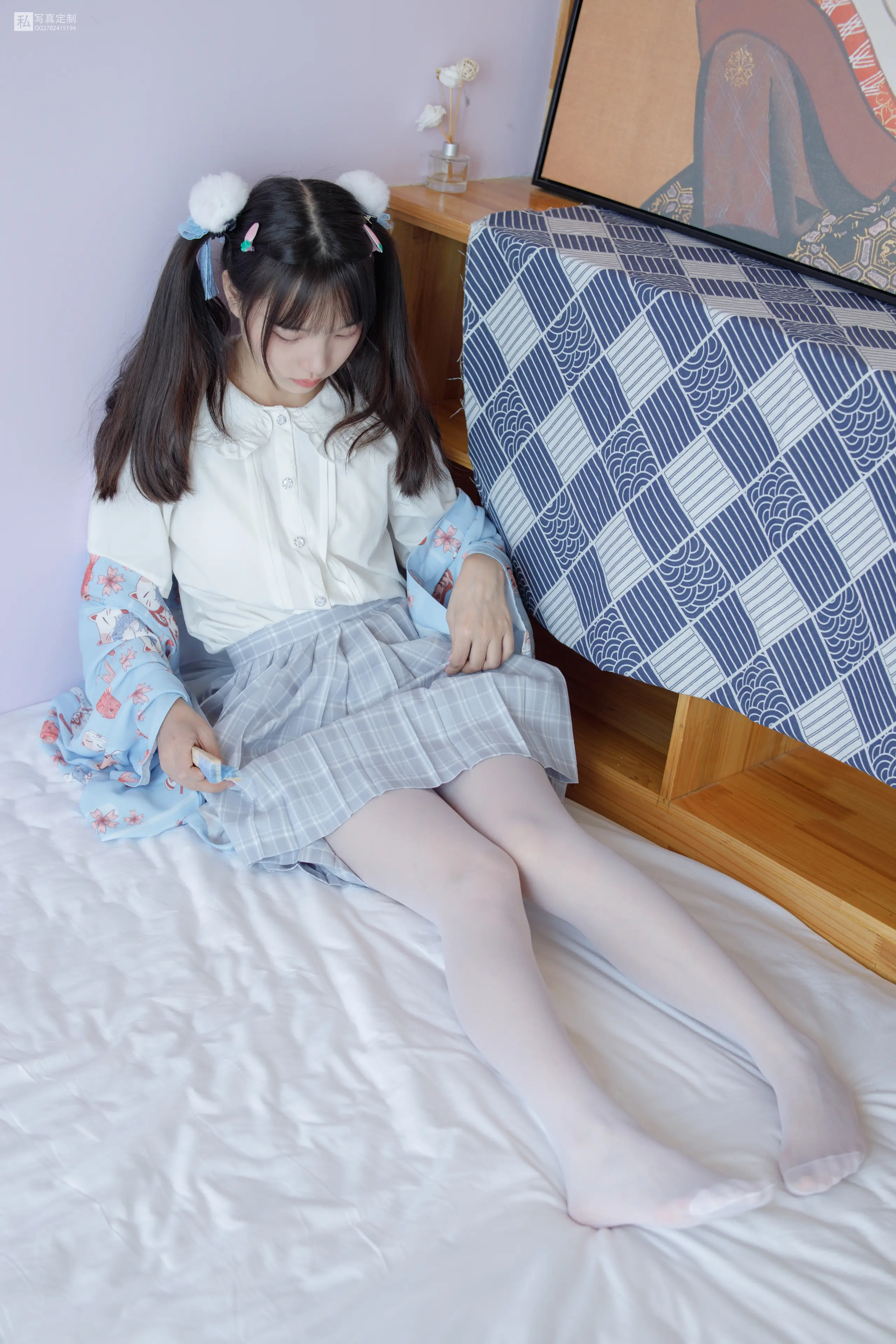 森萝财团 JKFUN 默陌 15D白丝 花里胡哨的民宿 [65P]