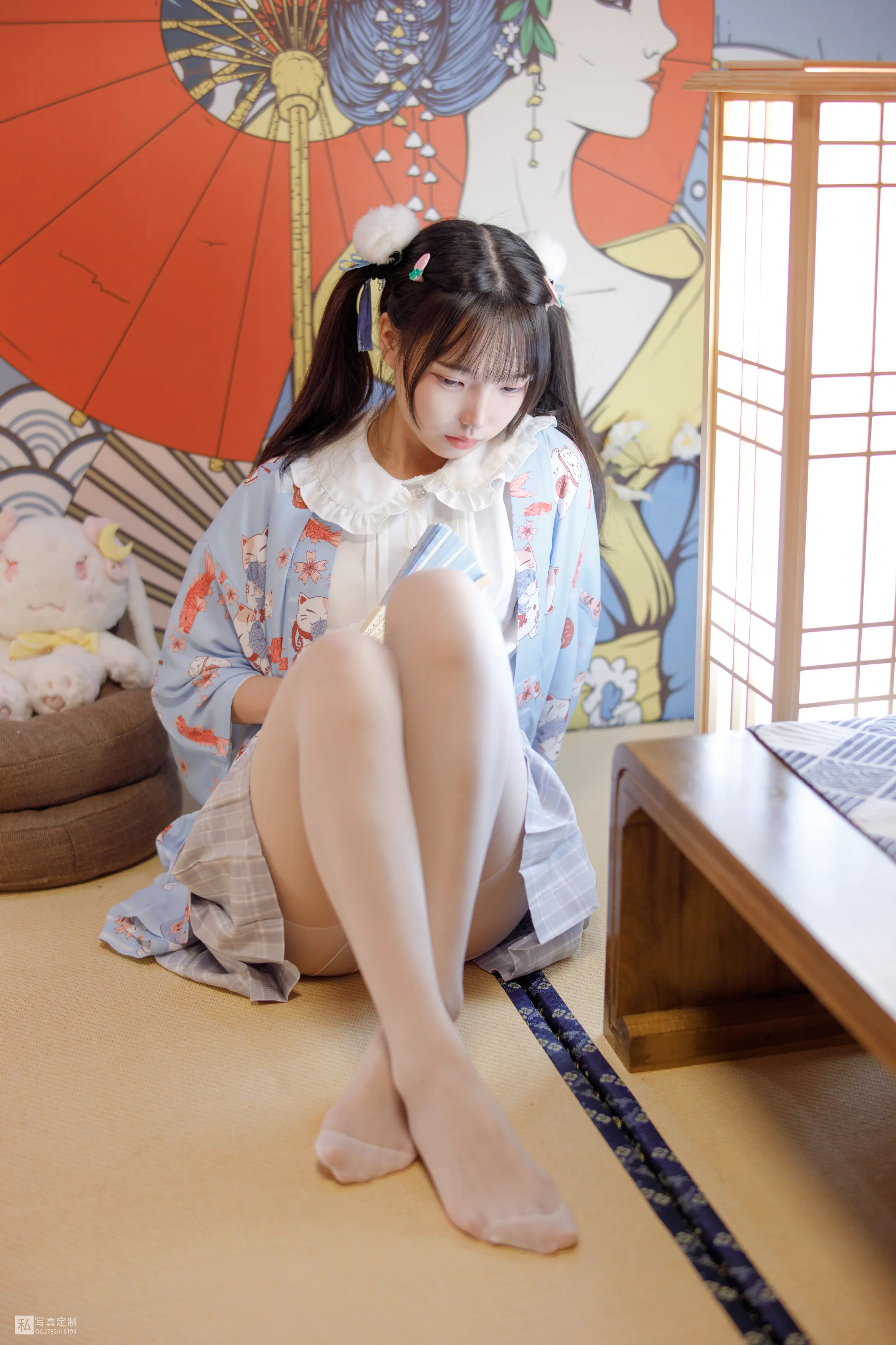 森萝财团 JKFUN 默陌 15D白丝 花里胡哨的民宿 [65P]