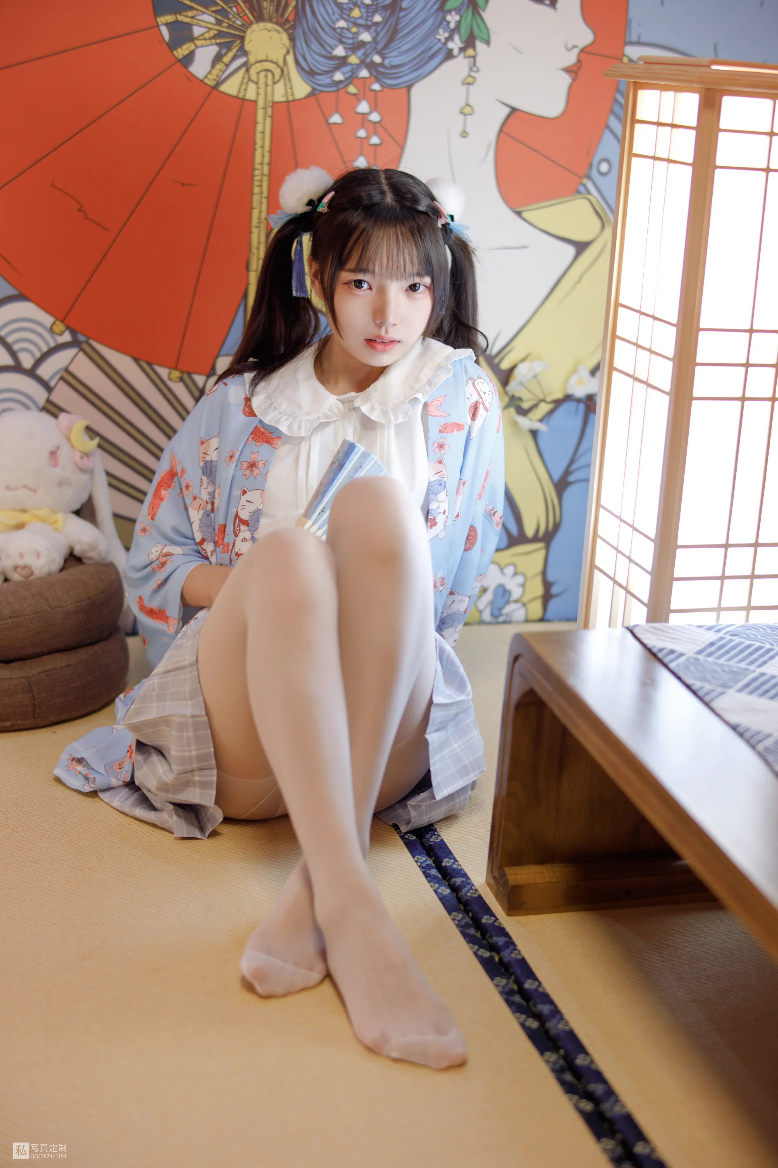 森萝财团 JKFUN 默陌 15D白丝 花里胡哨的民宿 [65P]