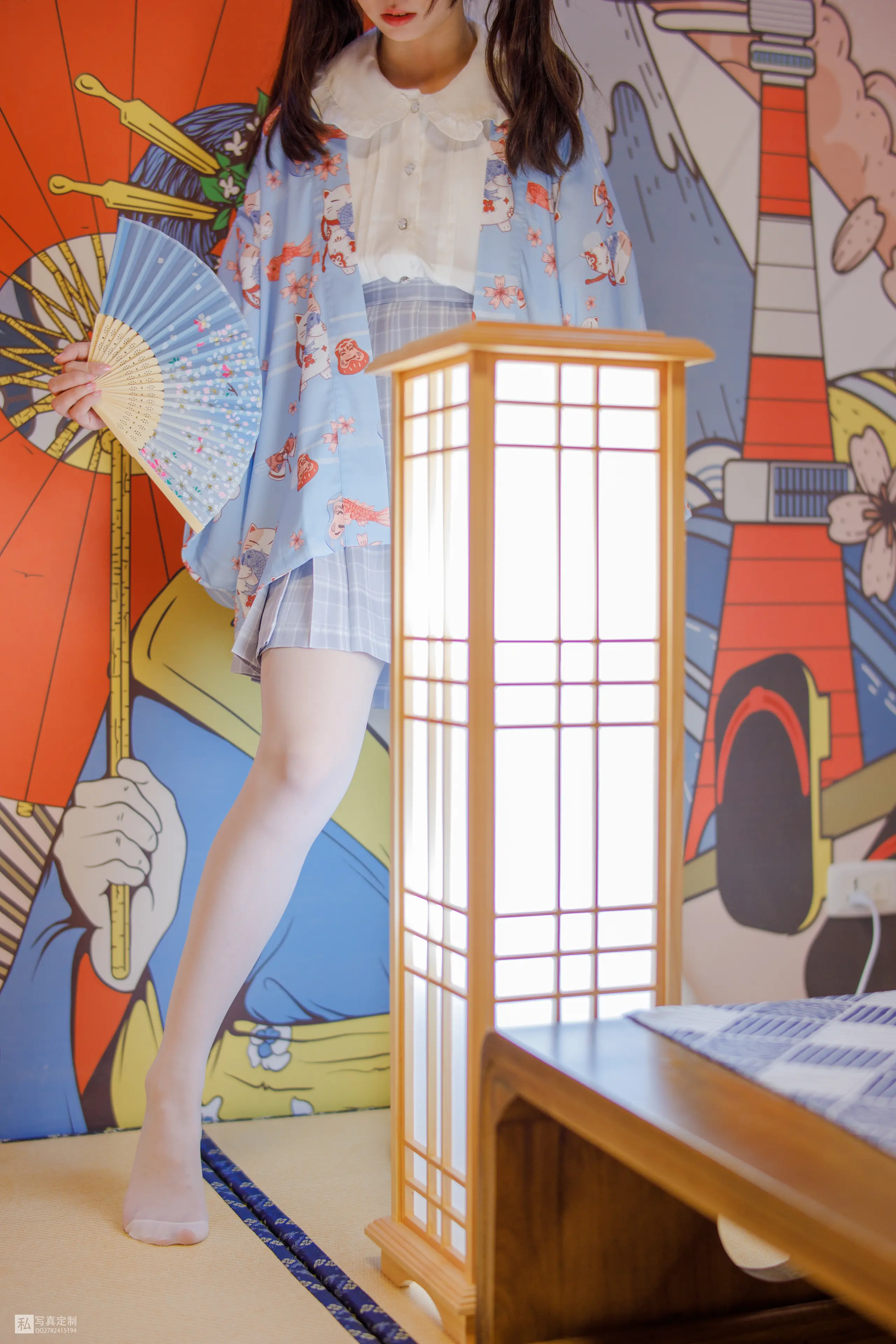 森萝财团 JKFUN 默陌 15D白丝 花里胡哨的民宿 [65P]