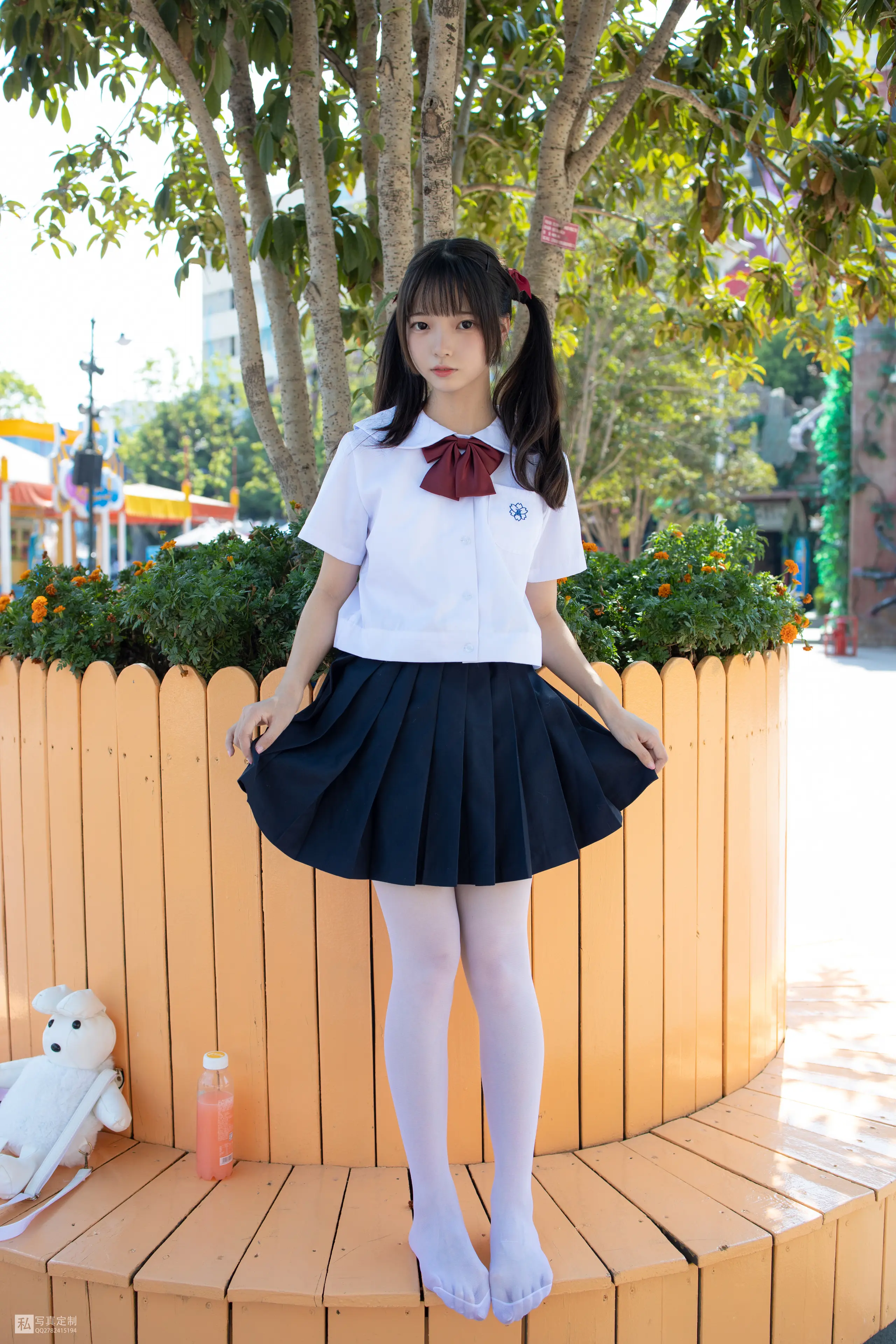 森萝财团 JKFUN 默陌 15D白丝 雪糕游乐园 [75P]