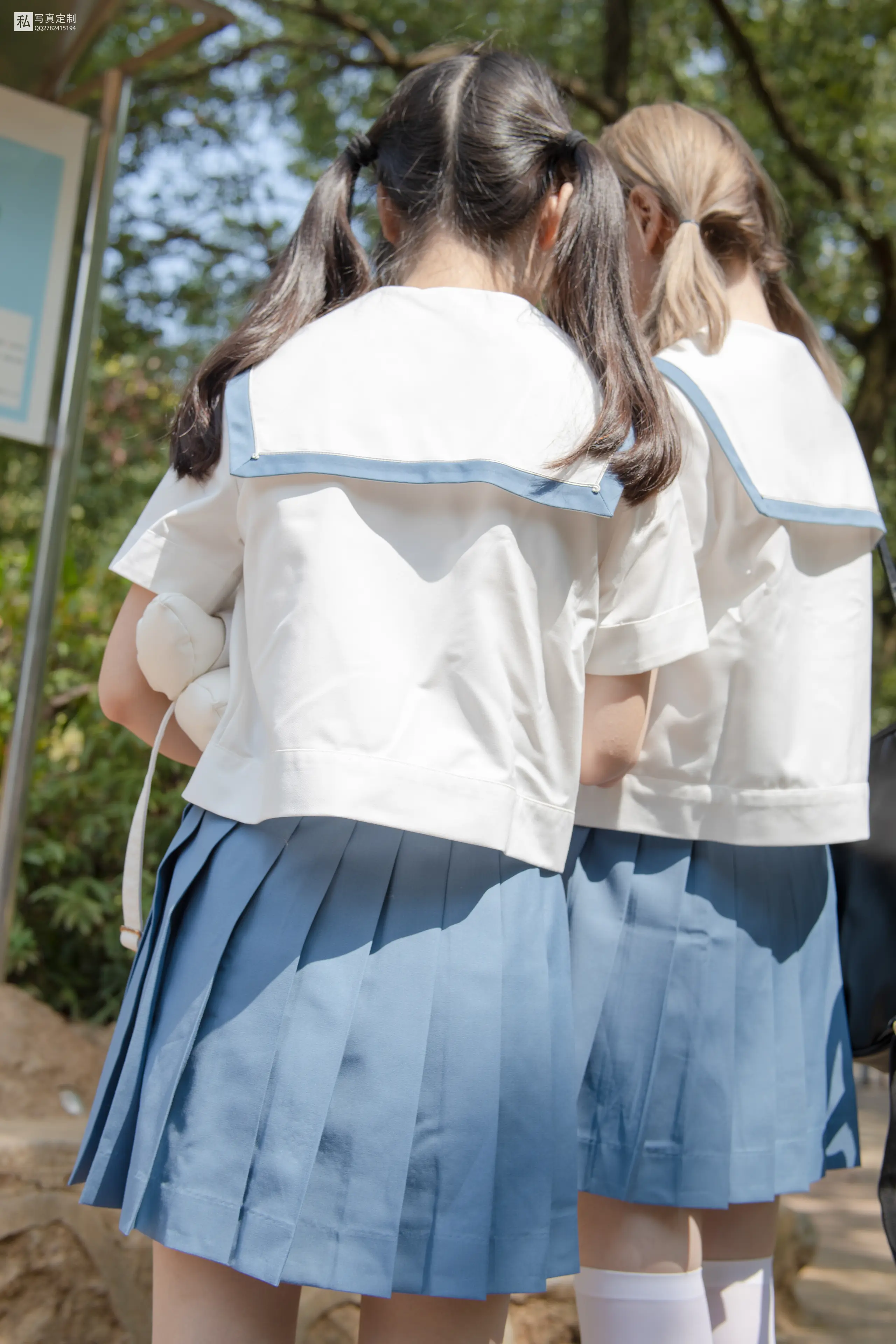 森萝财团 JKFUN 默陌&Aika 80D白丝过膝袜两女一ZOO [93P]