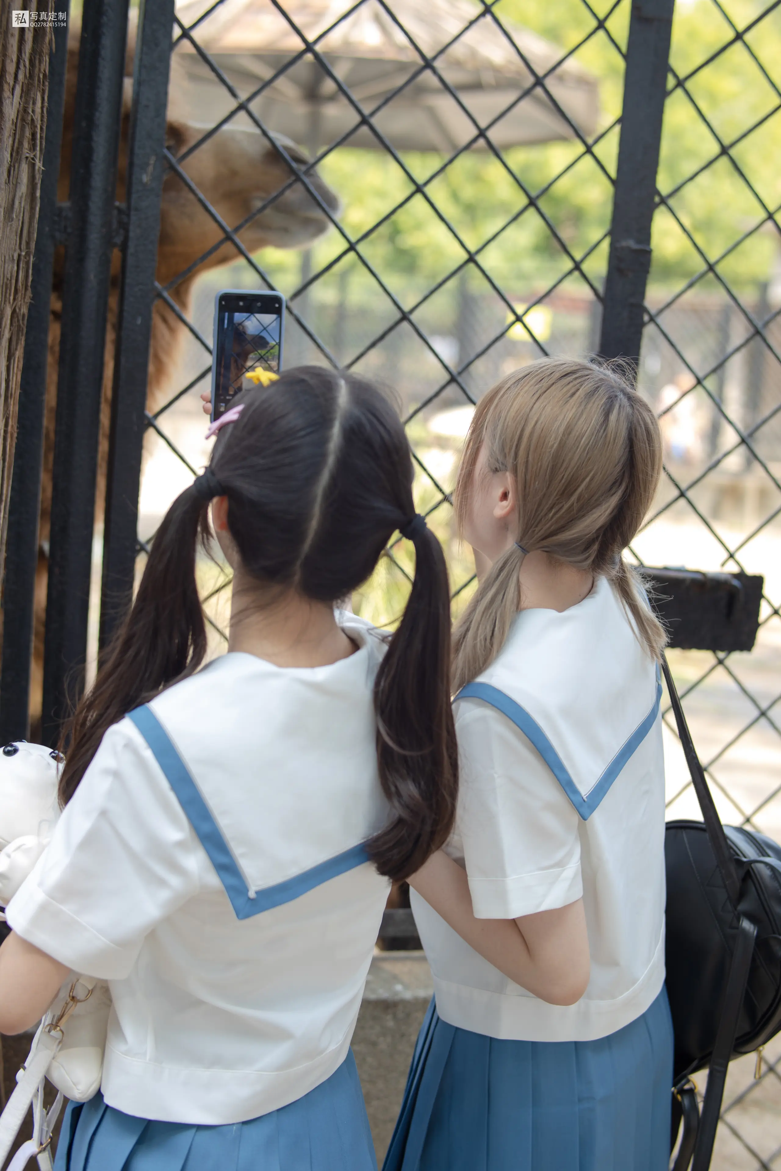 森萝财团 JKFUN 默陌&Aika 80D白丝过膝袜两女一ZOO [93P]