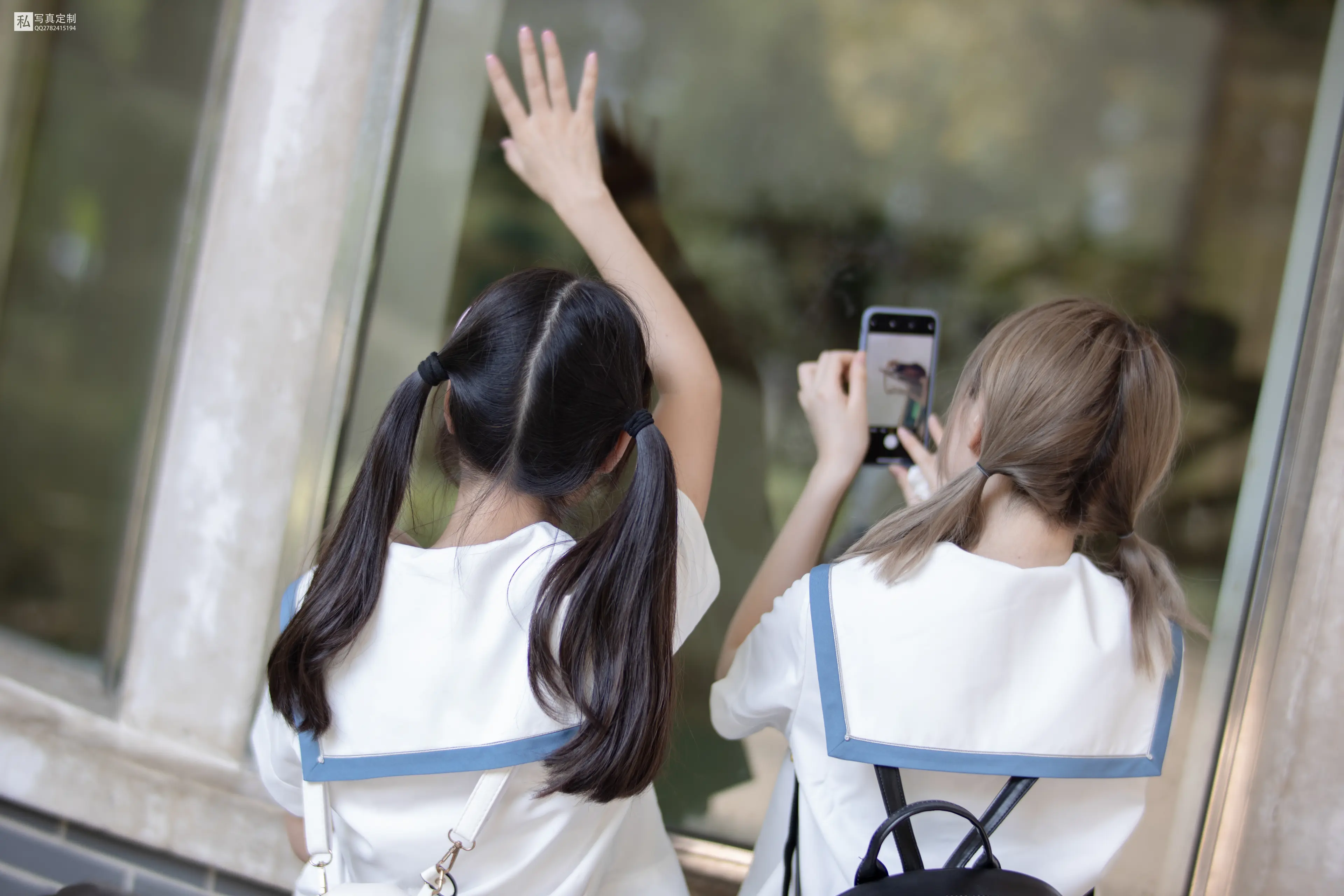 森萝财团 JKFUN 默陌&Aika 80D白丝过膝袜两女一ZOO [93P]