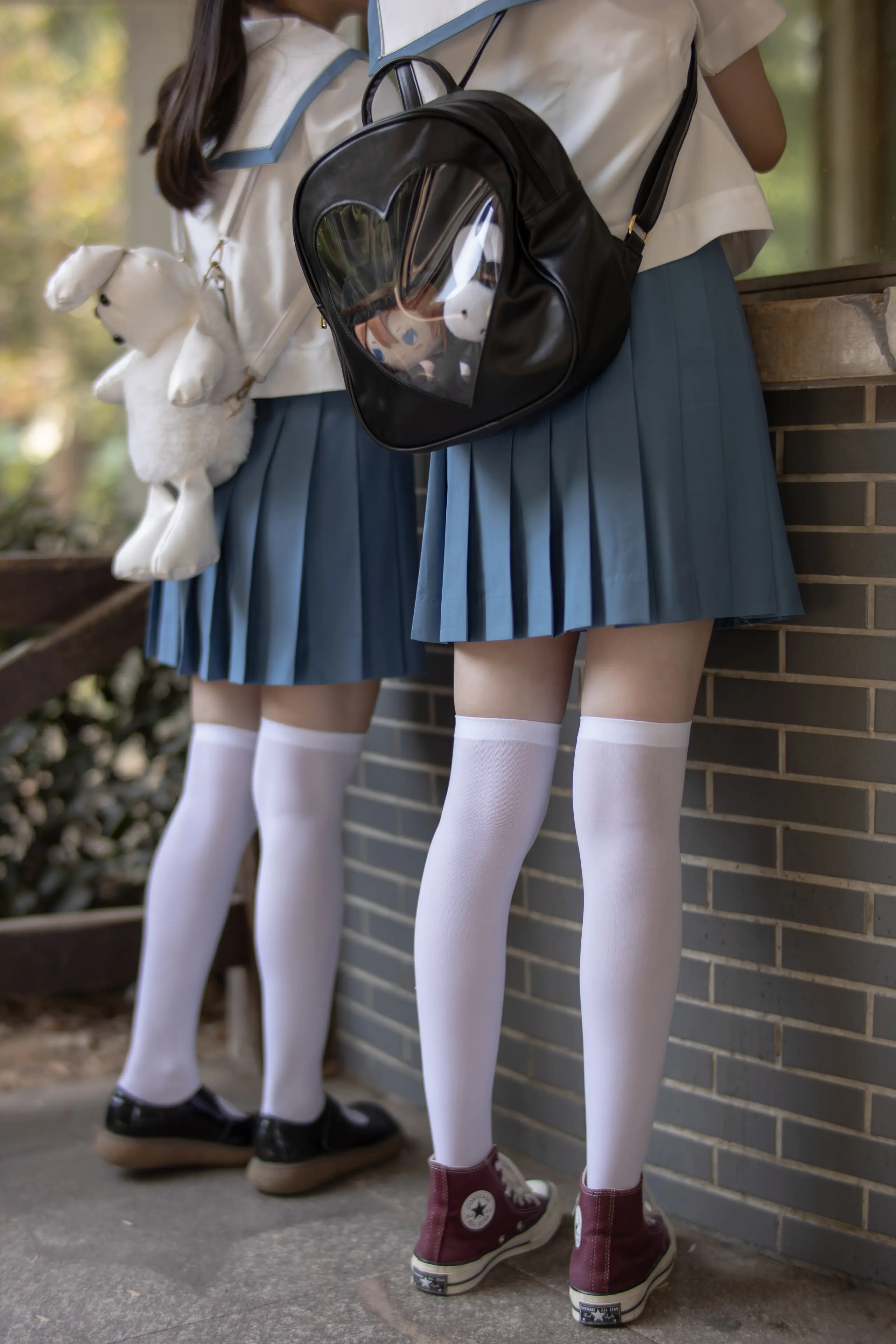 森萝财团 JKFUN 默陌&Aika 80D白丝过膝袜两女一ZOO [93P]