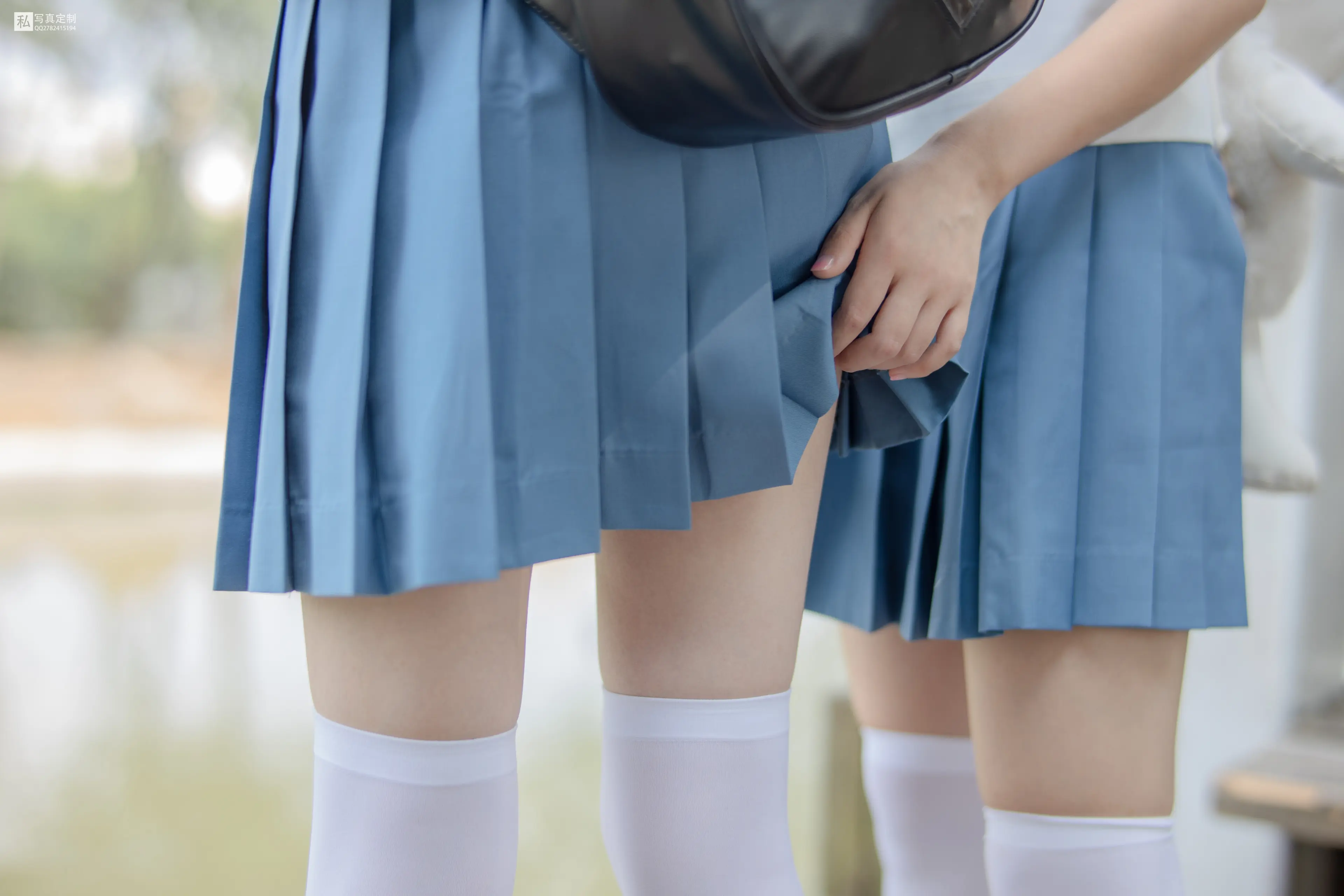 森萝财团 JKFUN 默陌&Aika 80D白丝过膝袜两女一ZOO [93P]