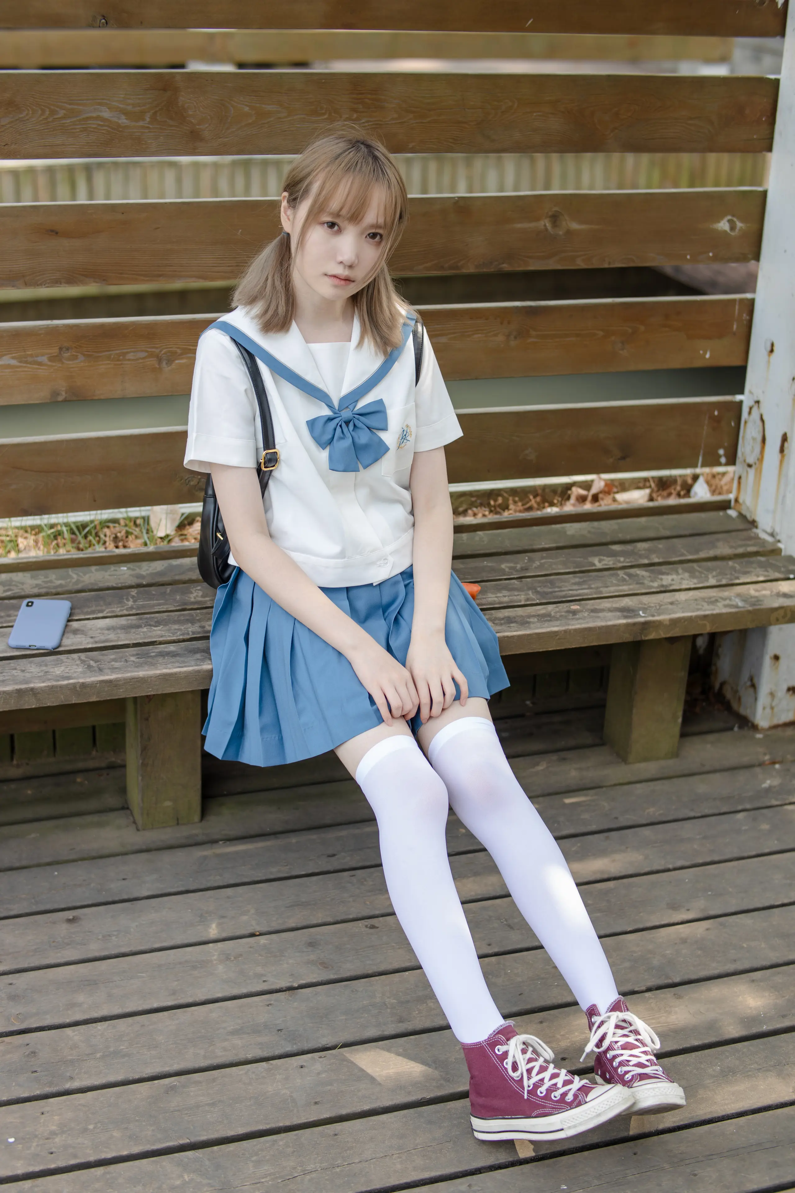 森萝财团 JKFUN 默陌&Aika 80D白丝过膝袜两女一ZOO [93P]