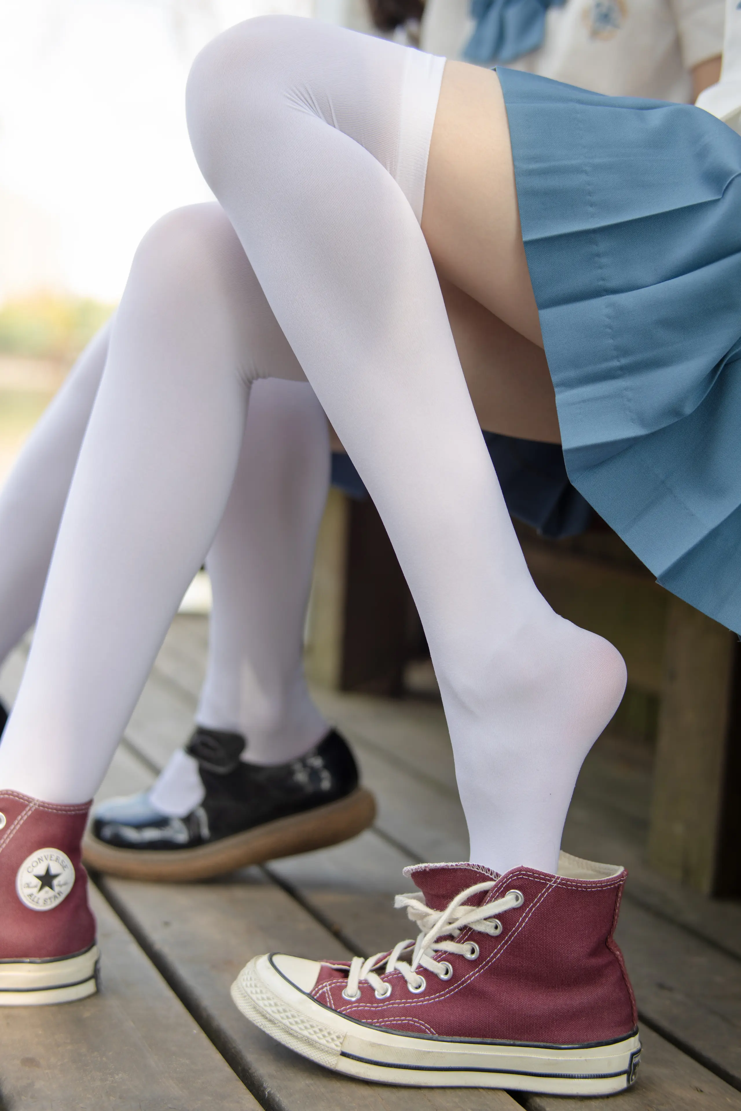 森萝财团 JKFUN 默陌&Aika 80D白丝过膝袜两女一ZOO [93P]