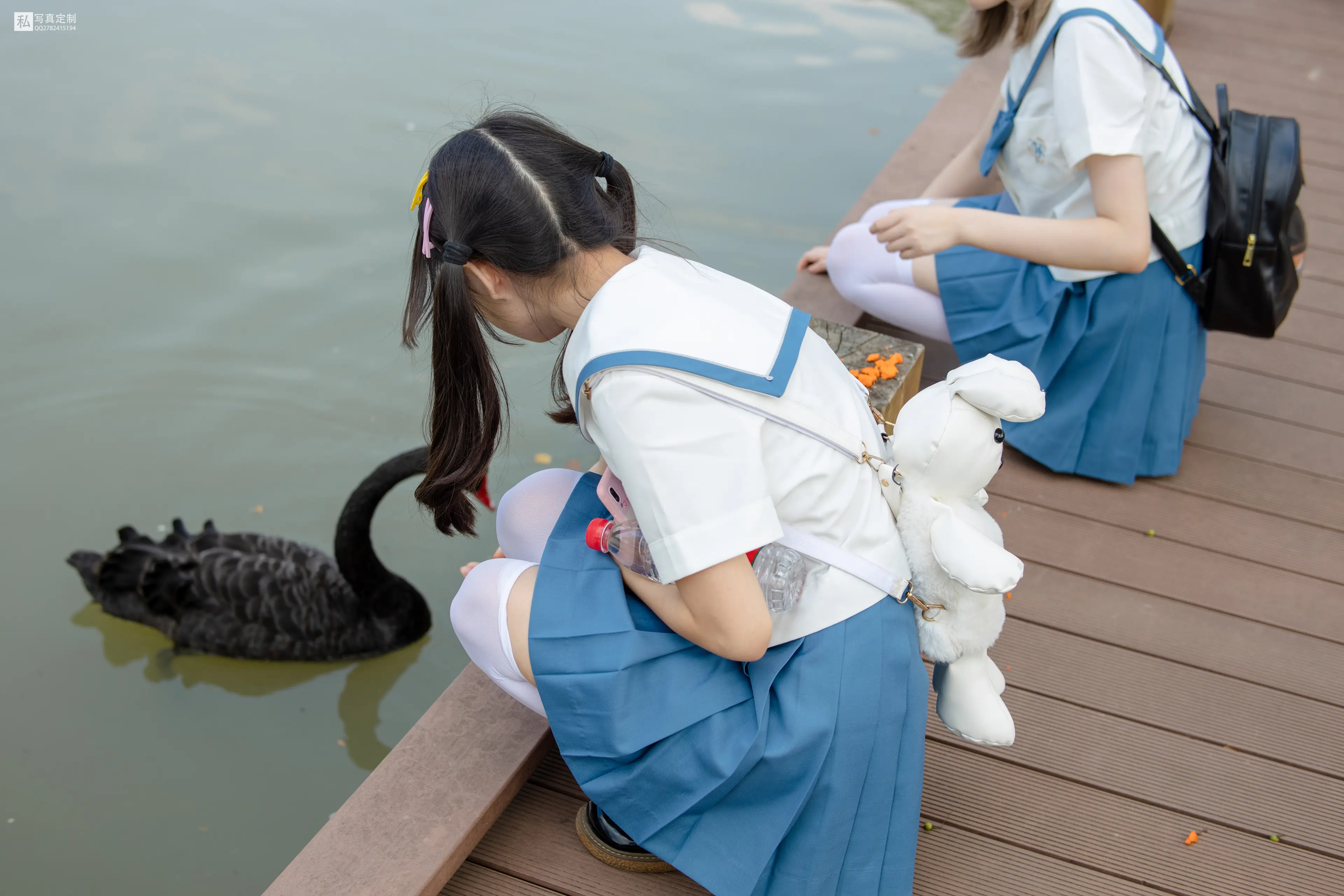 森萝财团 JKFUN 默陌&Aika 80D白丝过膝袜两女一ZOO [93P]