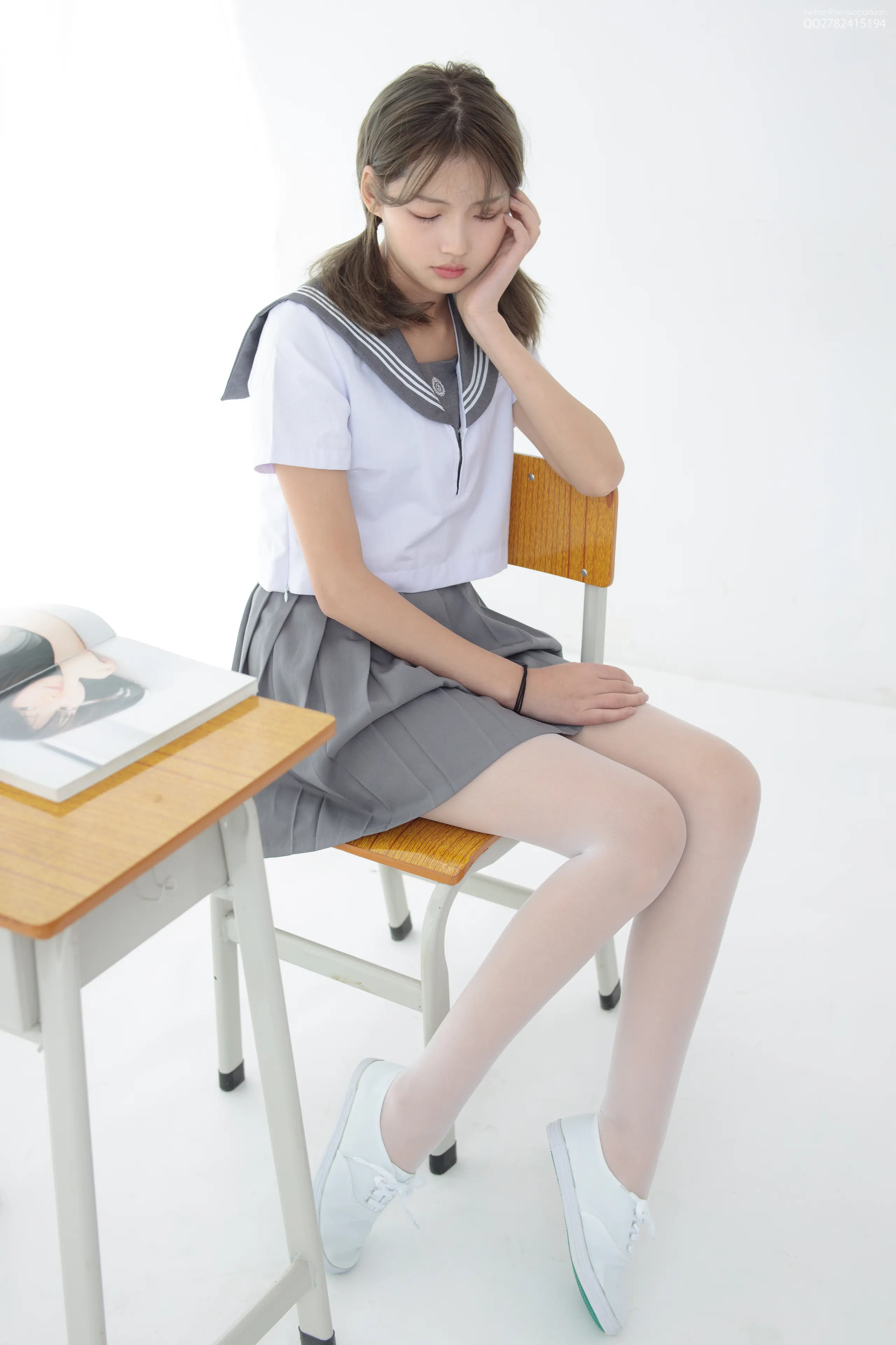 森萝财团 JKFUN 默陌+芝士 13D白丝白丝网鞋合辑 [104P]